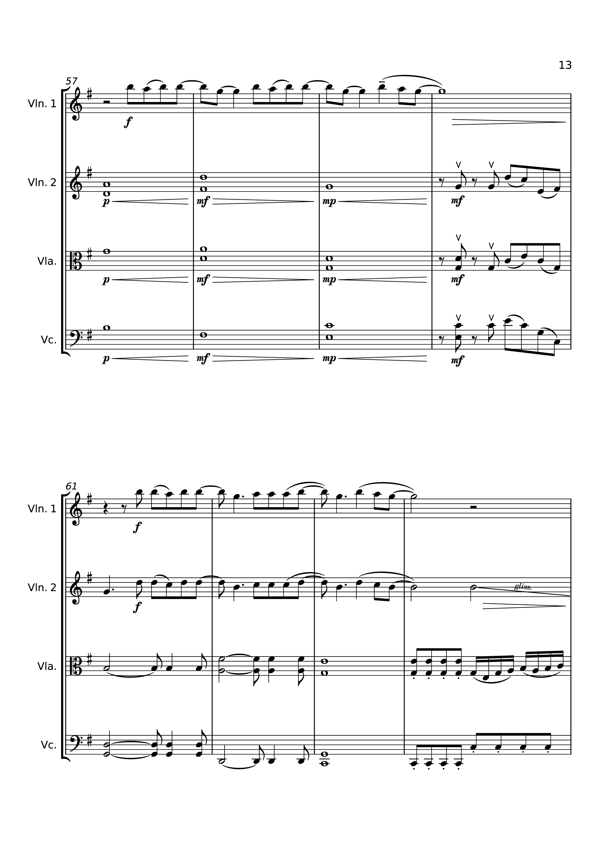 Page 13 of the piano sheet music PDF – Dancing On My Own Violin by Svetakorol777