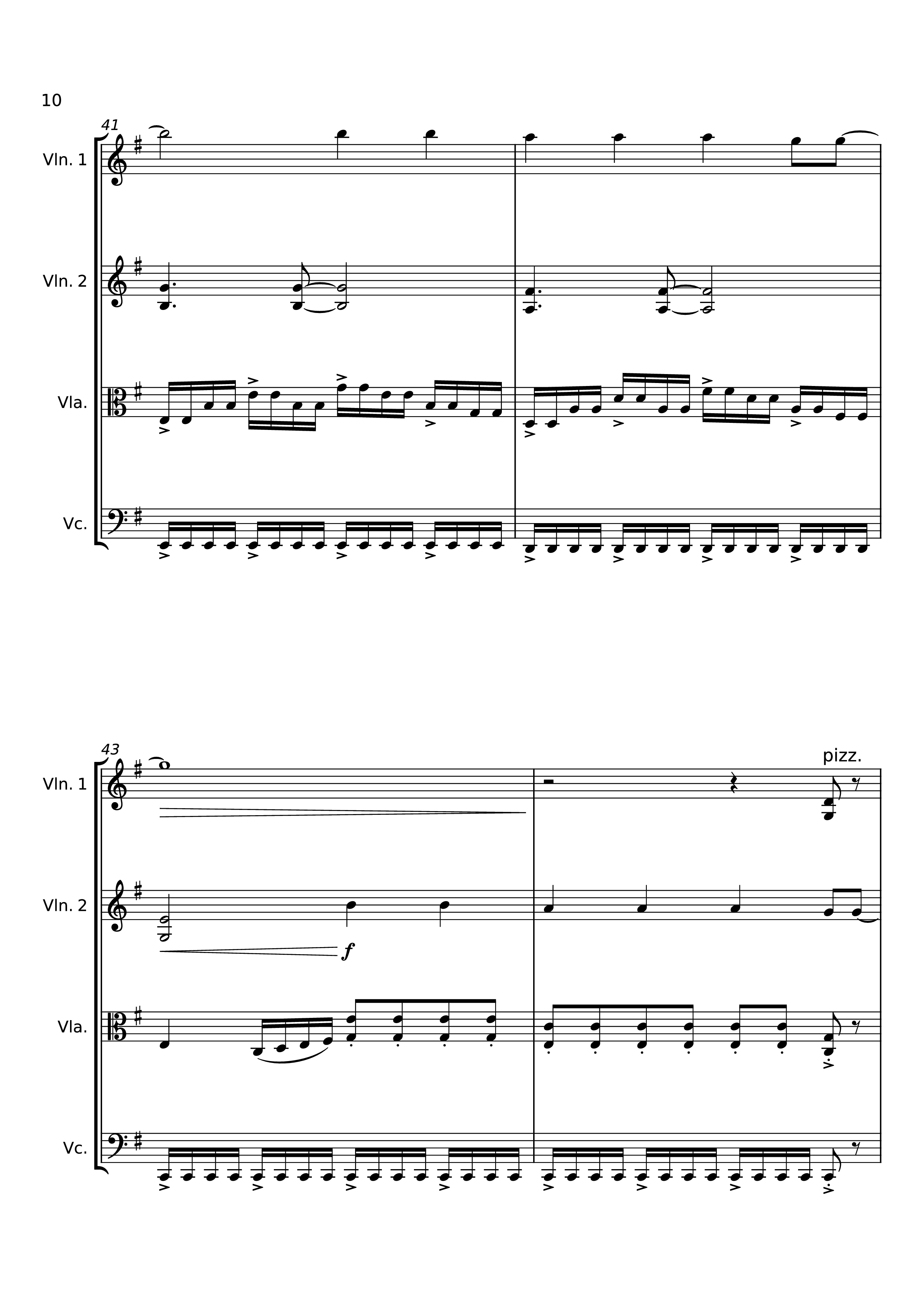 Page 10 of the piano sheet music PDF – Dancing On My Own Violin by Svetakorol777