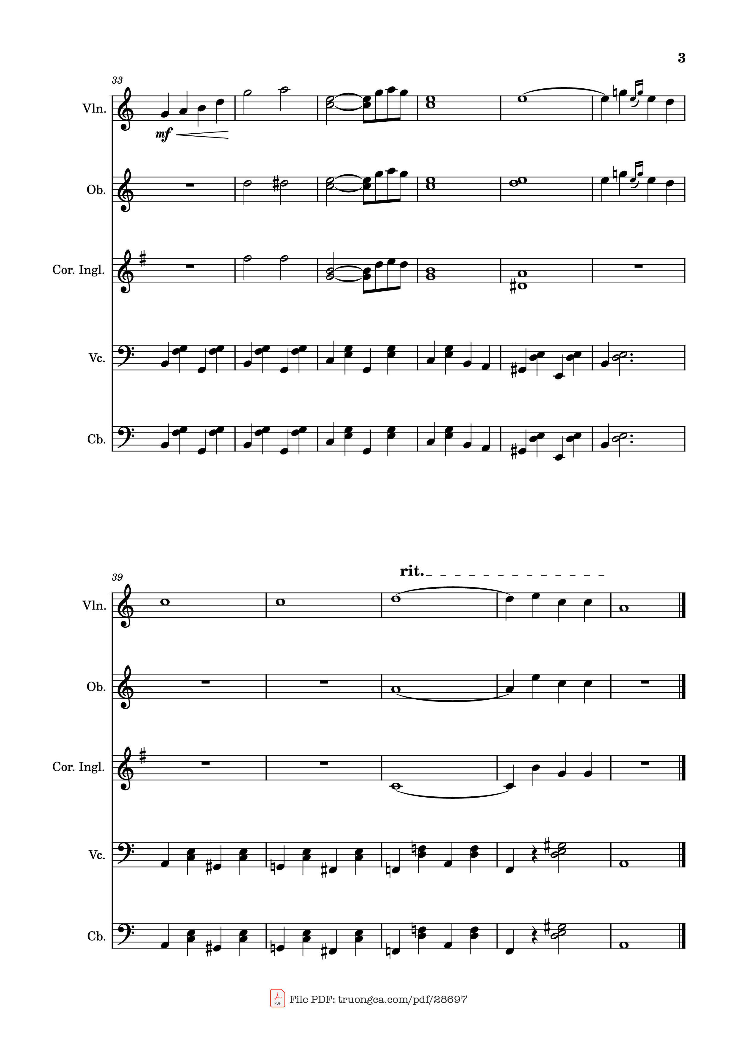 Page 3 of the piano sheet music PDF – VIRGENES DEL SOL Violin by Santy V,