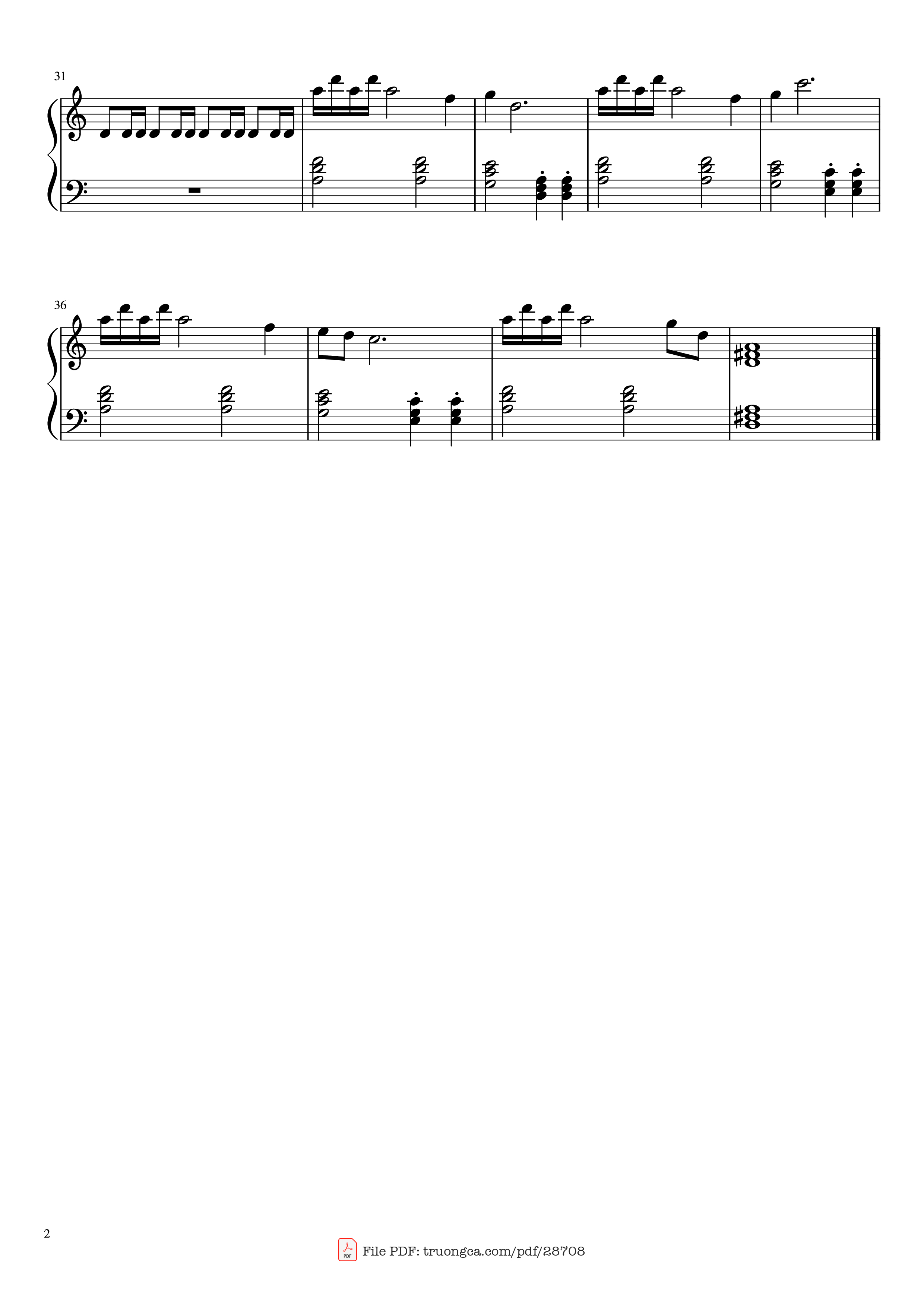 Page 2 of the piano sheet music PDF Piano – The Good, The Bad and The Ugly Piano by Ennio Morricone