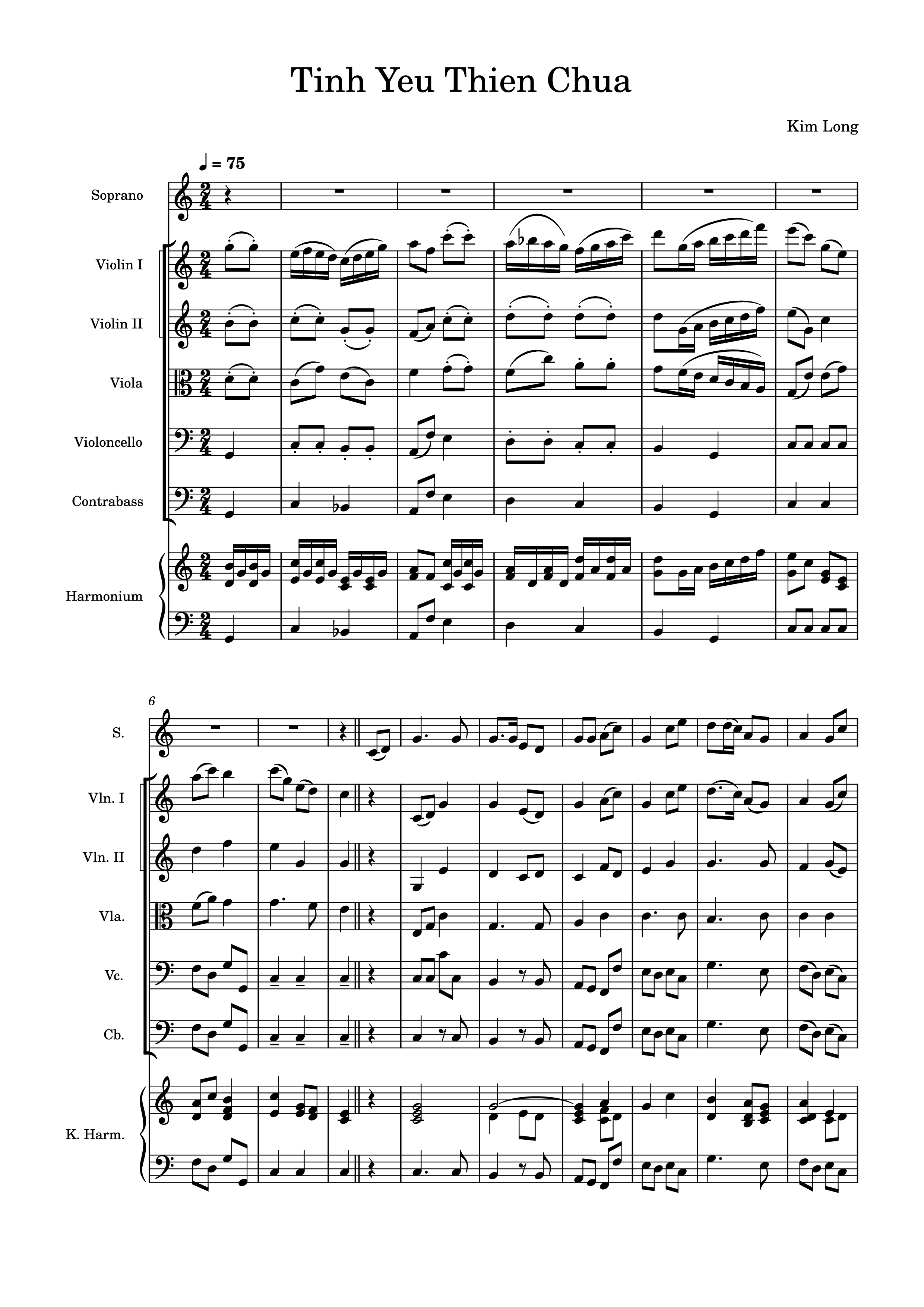 Page 1 of the piano sheet music PDF – Tình yêu Thiên Chúa (Hợp Xướng) by Kim Long
