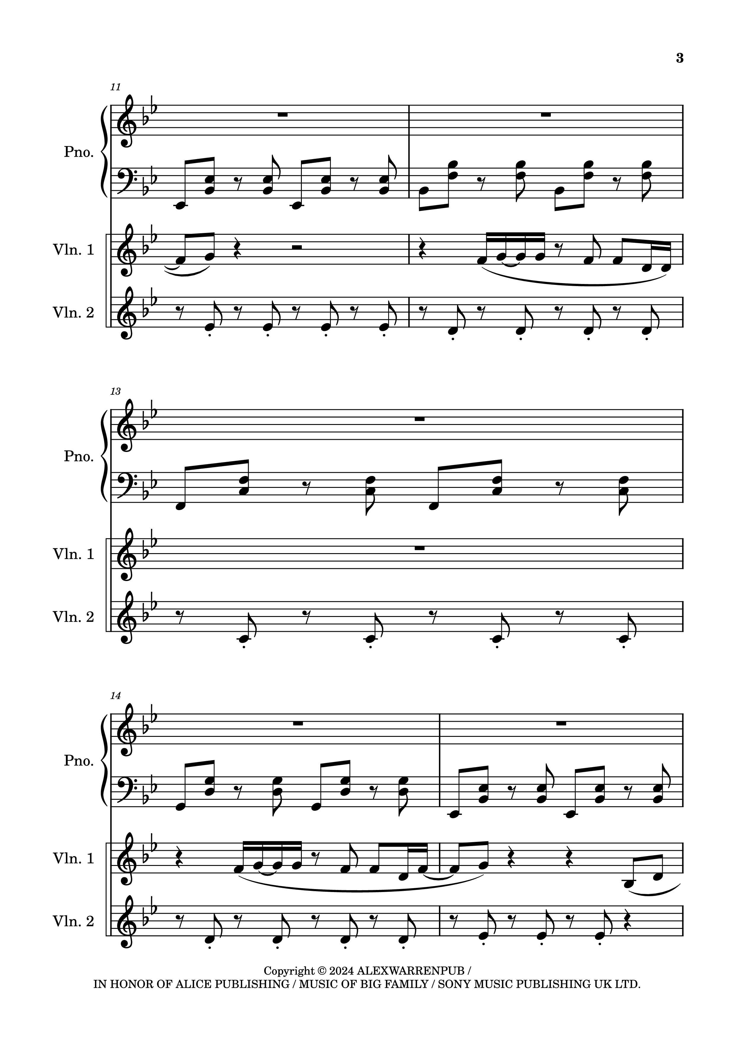 Page 3 of the piano sheet music PDF Piano – Carry You Home Piano by Arranged by Madeline Stratford