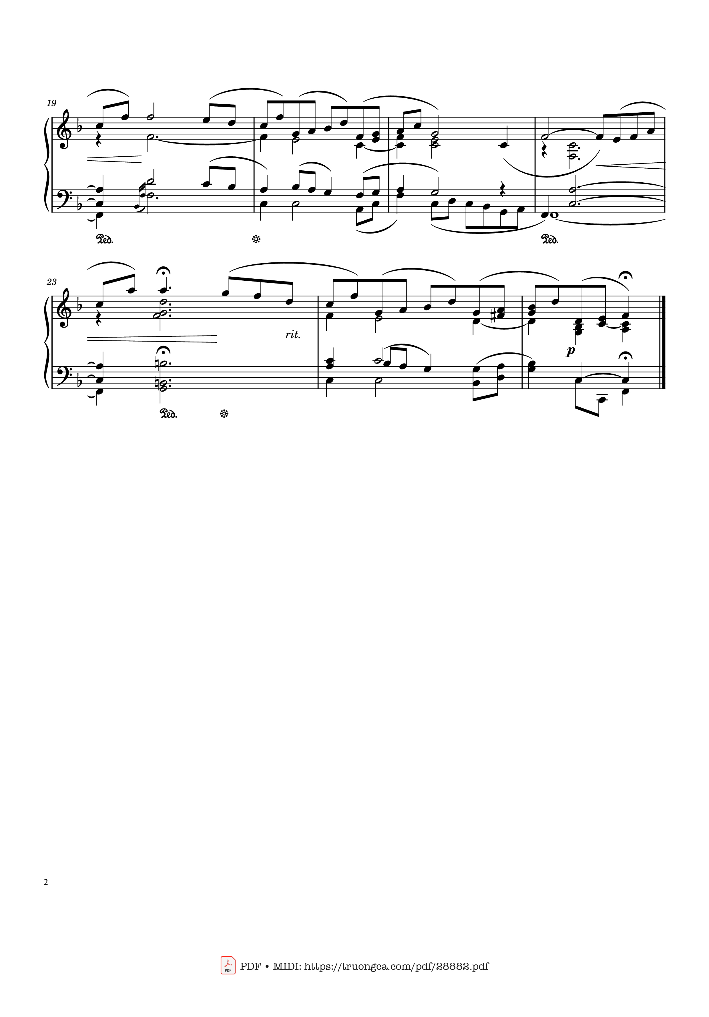 Page 2 of the piano sheet music PDF Piano – Traumerei Kinderszenen Piano by Robert Schumann