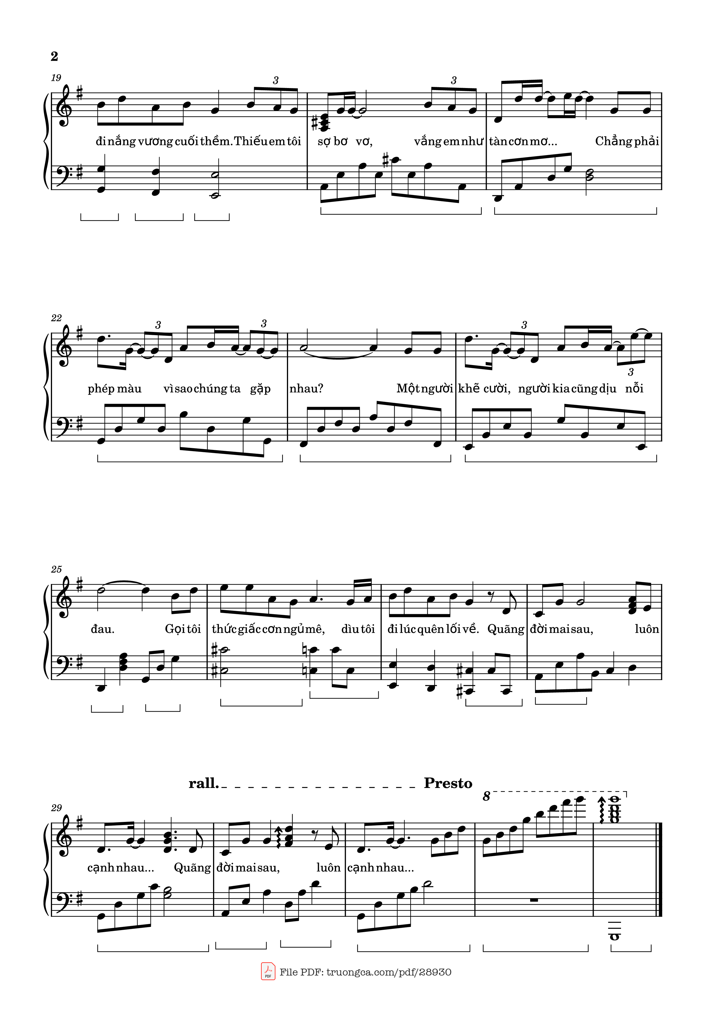Page 2 of the piano sheet music PDF Piano – Phép Màu Piano Có lời Dễ chơi by MAYDAYS