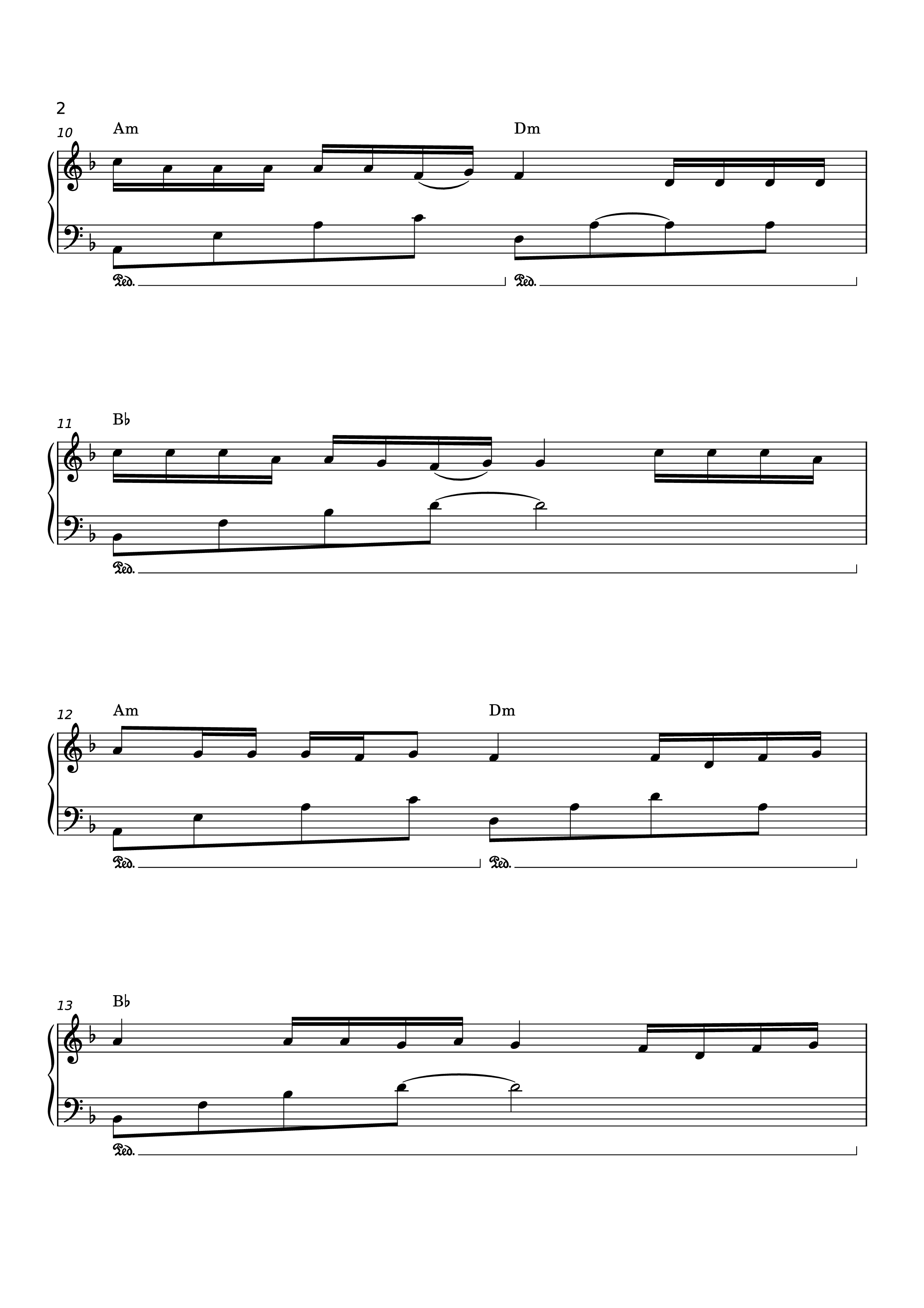 Page 2 of the piano sheet music PDF Piano – Có chắc yêu là đây Piano by Sơn Tùng  M-TP