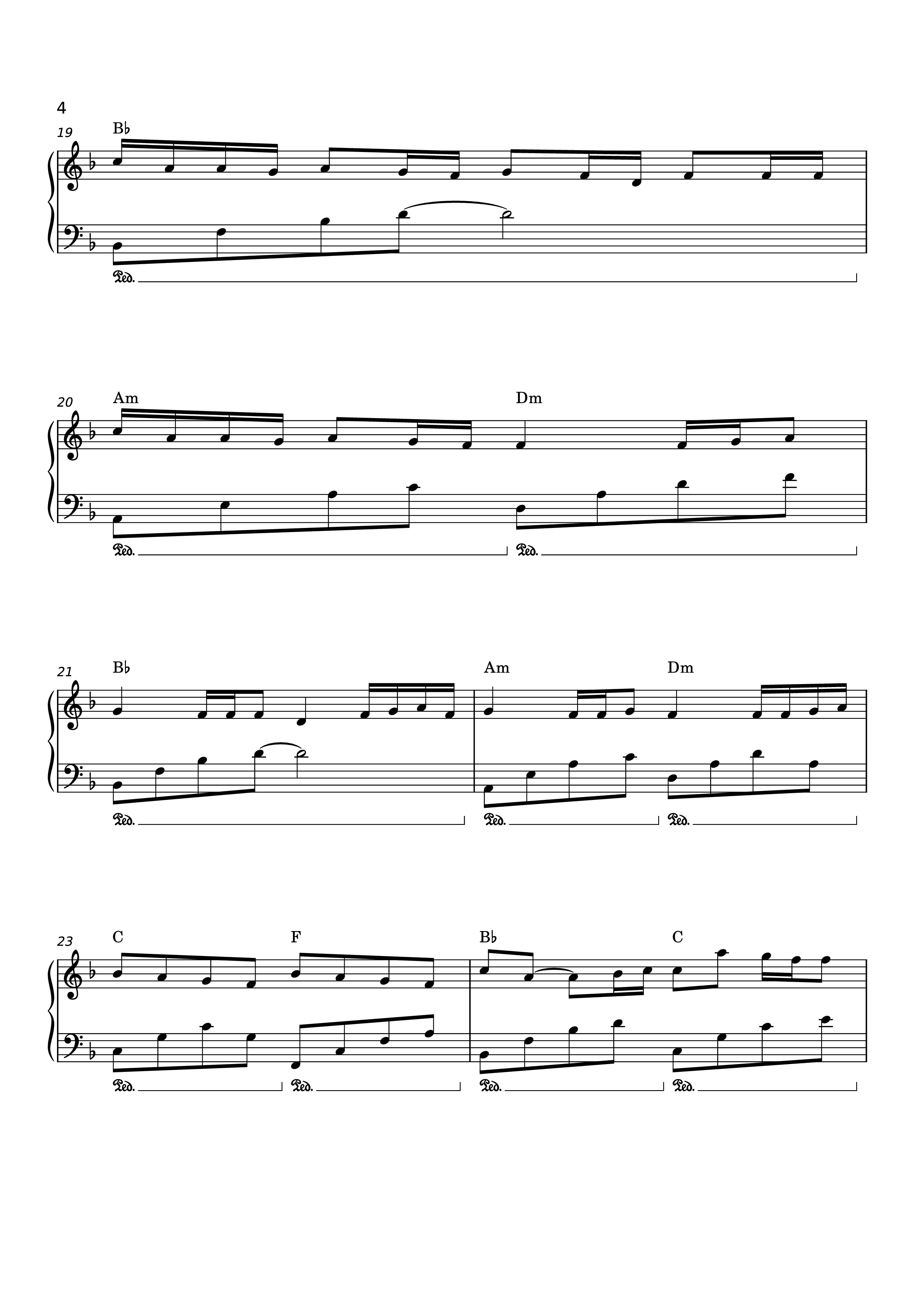 Page 4 of the piano sheet music PDF Piano – Có chắc yêu là đây Piano by Sơn Tùng  M-TP