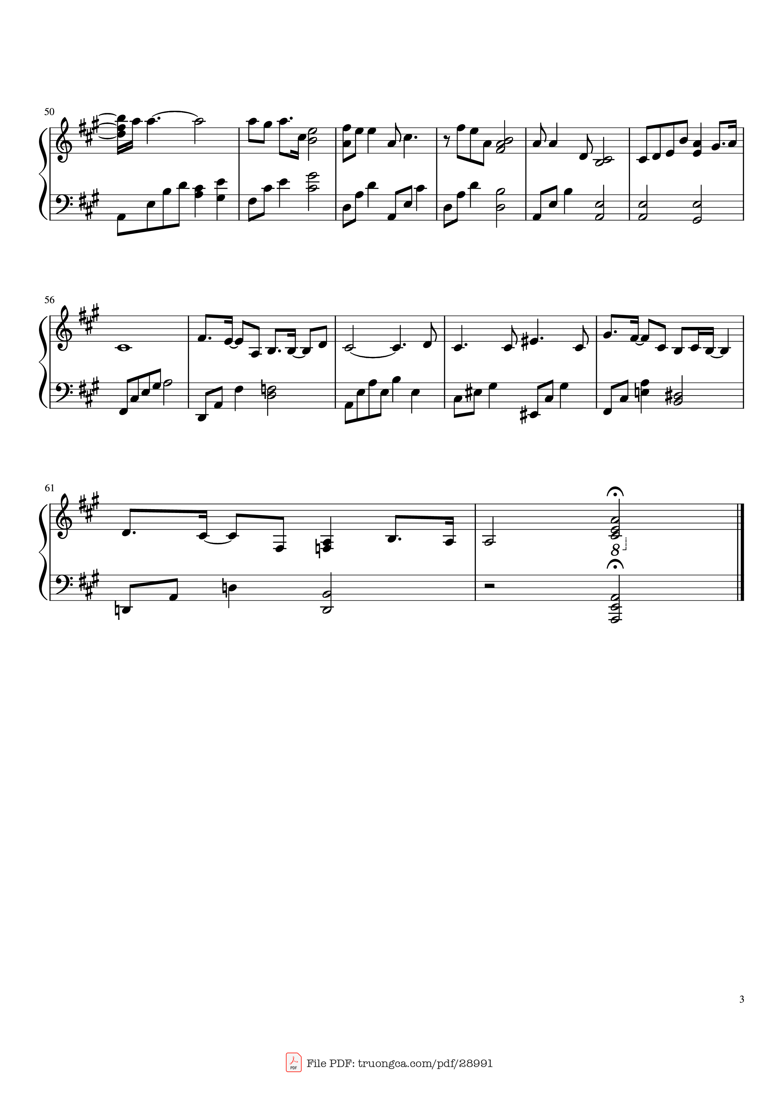 Page 3 of the piano sheet music PDF Piano – Can you see my heart Piano by Heize