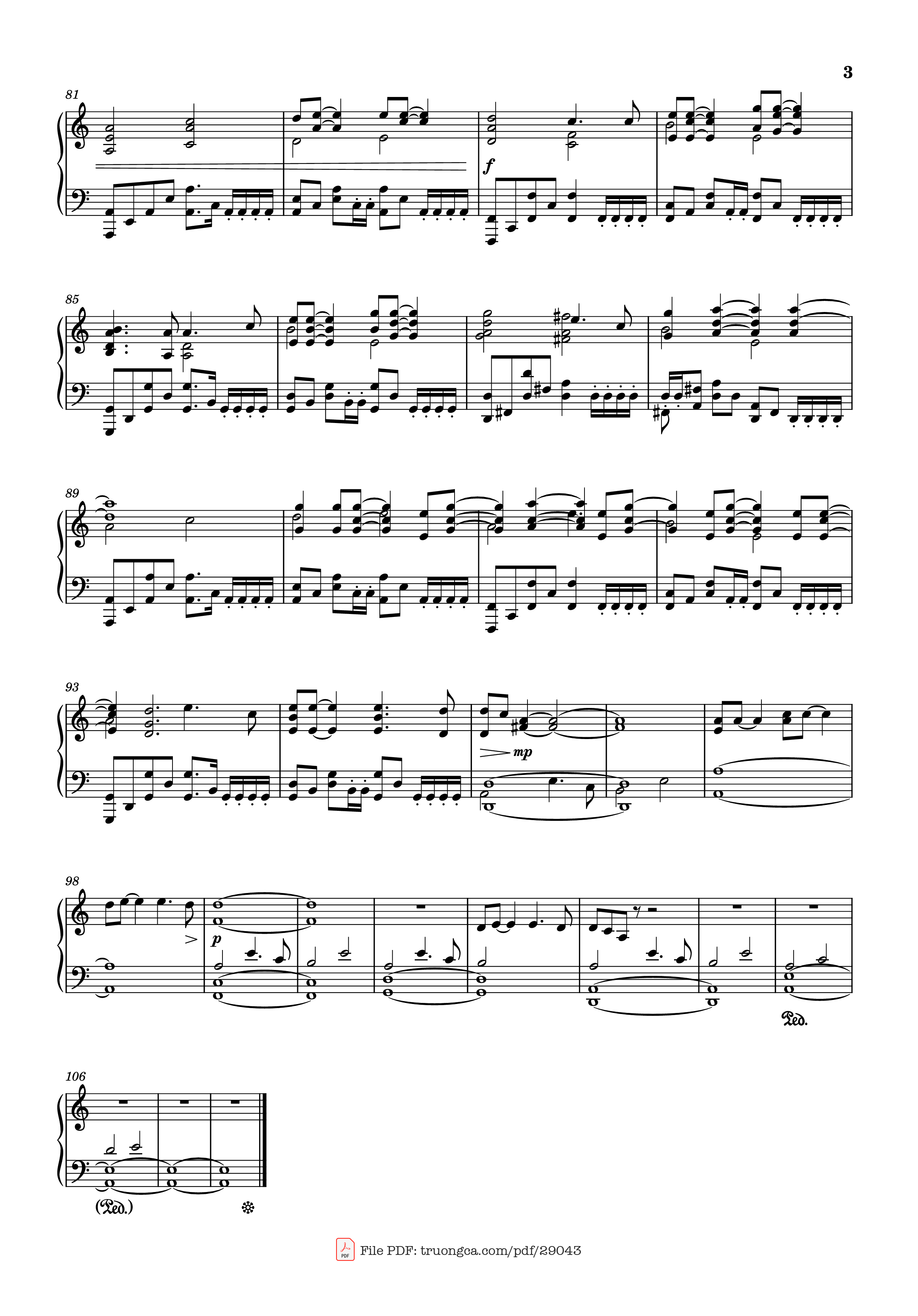 Page 3 of the piano sheet music PDF Piano – The Line Piano by Artist: Twenty One Pilot