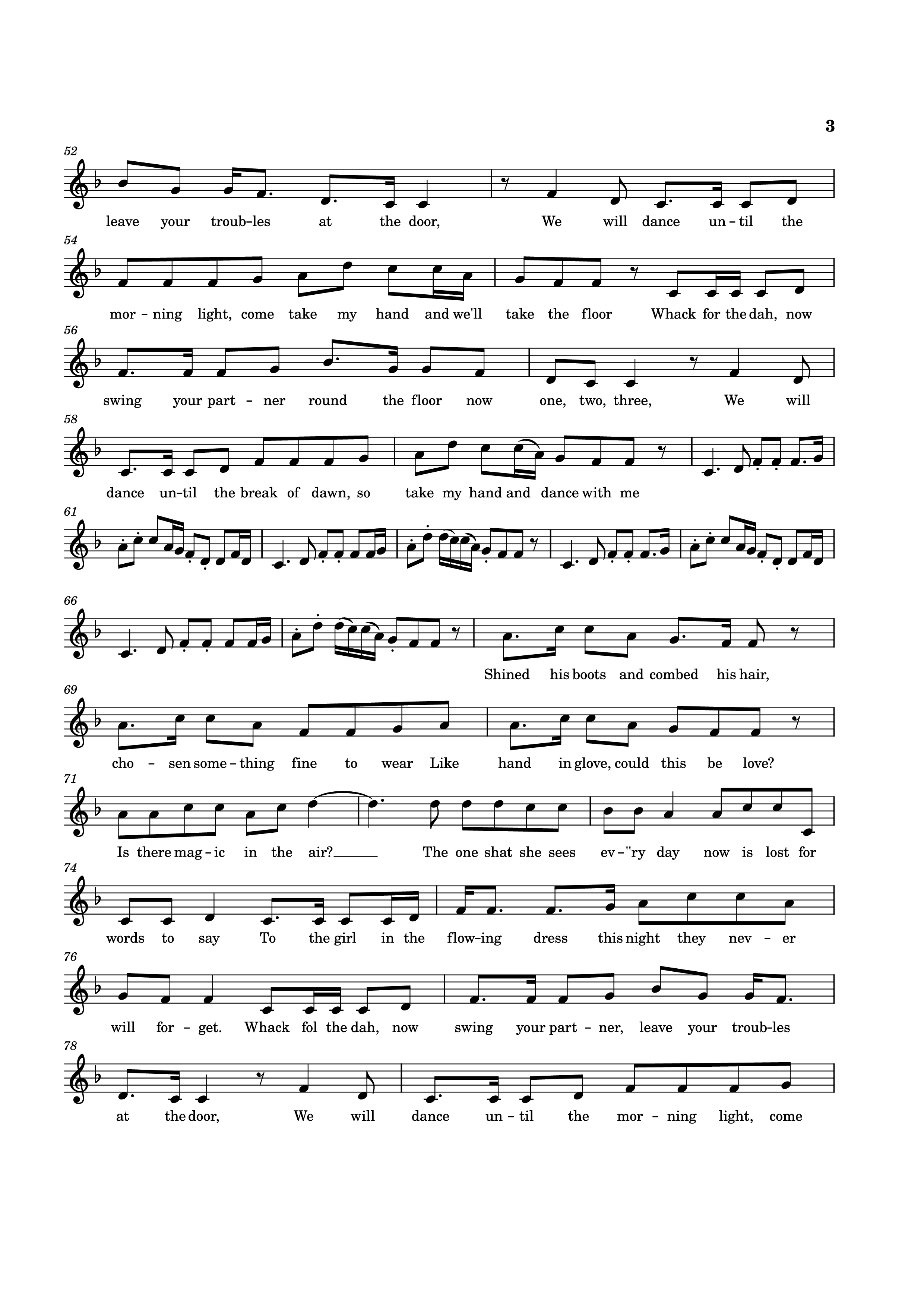 Page 3 of the piano sheet music PDF Piano – Ballroom of Romance Piano by Celtic Woman