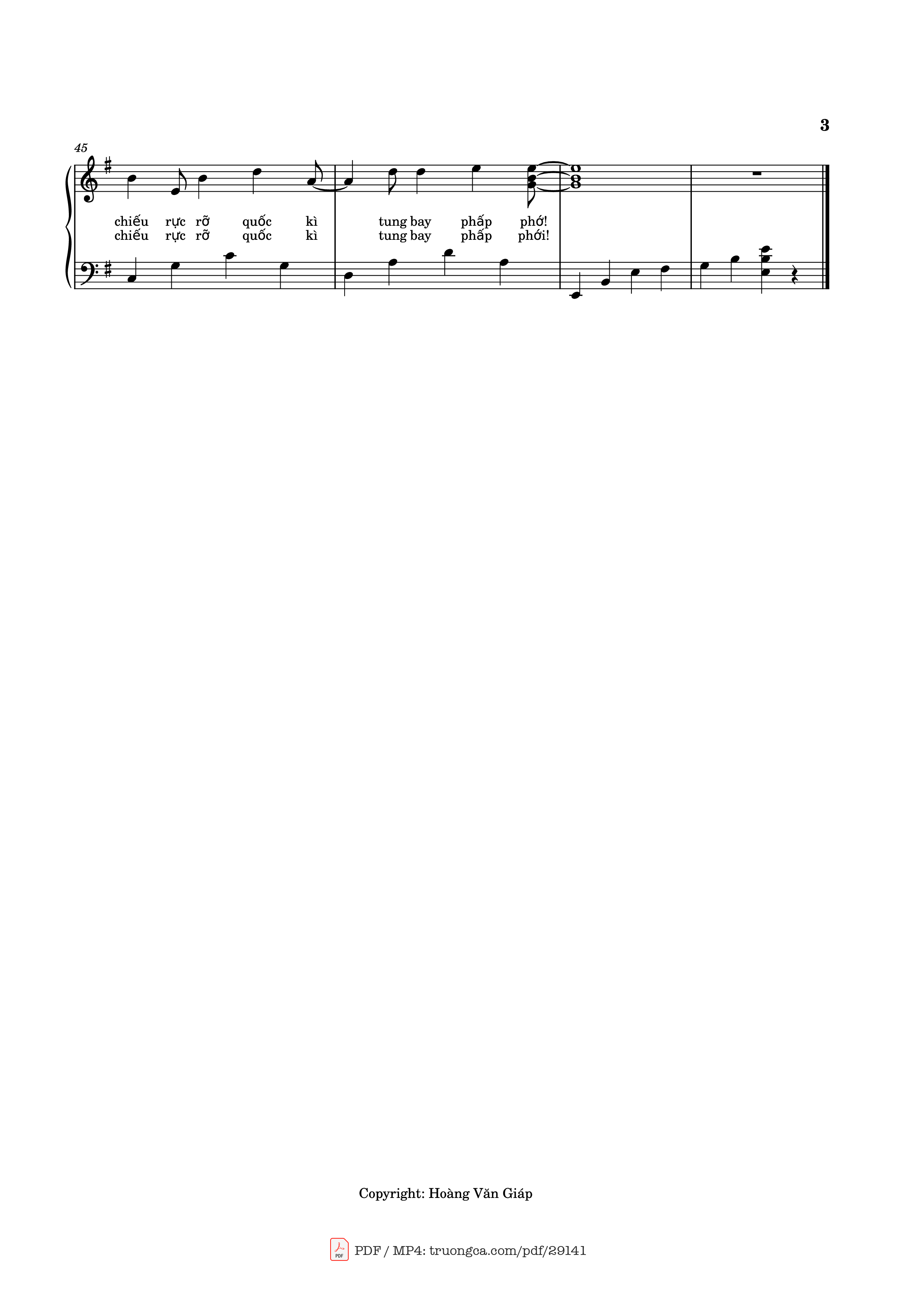 Page 3 of the piano sheet music PDF Piano – Viết tiếp câu chuyện hòa bình Piano by Nhạc và lời: Nguyễn Văn Chung