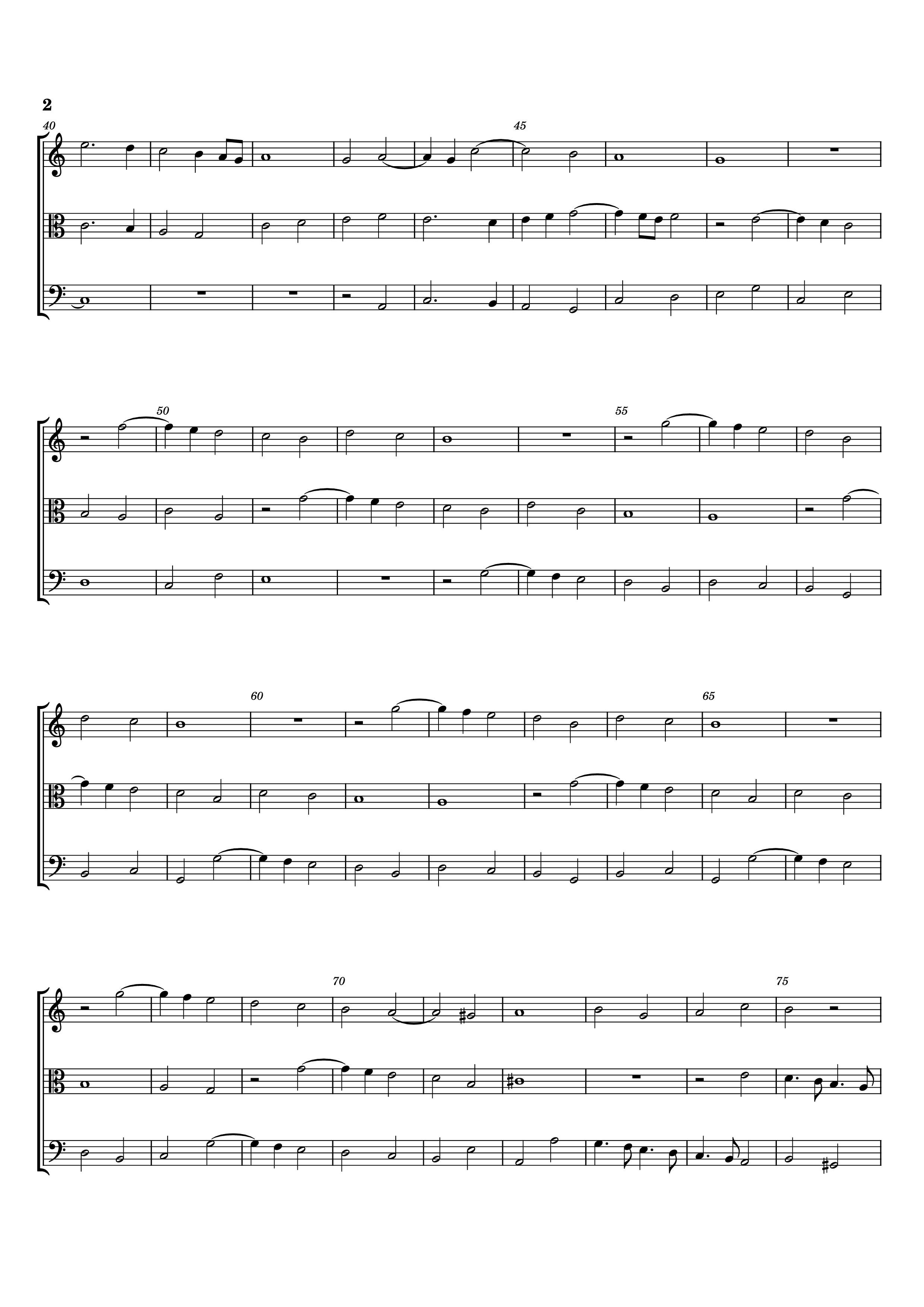 Page 2 of the piano sheet music PDF – Fantasia No. 4 Violin by William Byrd