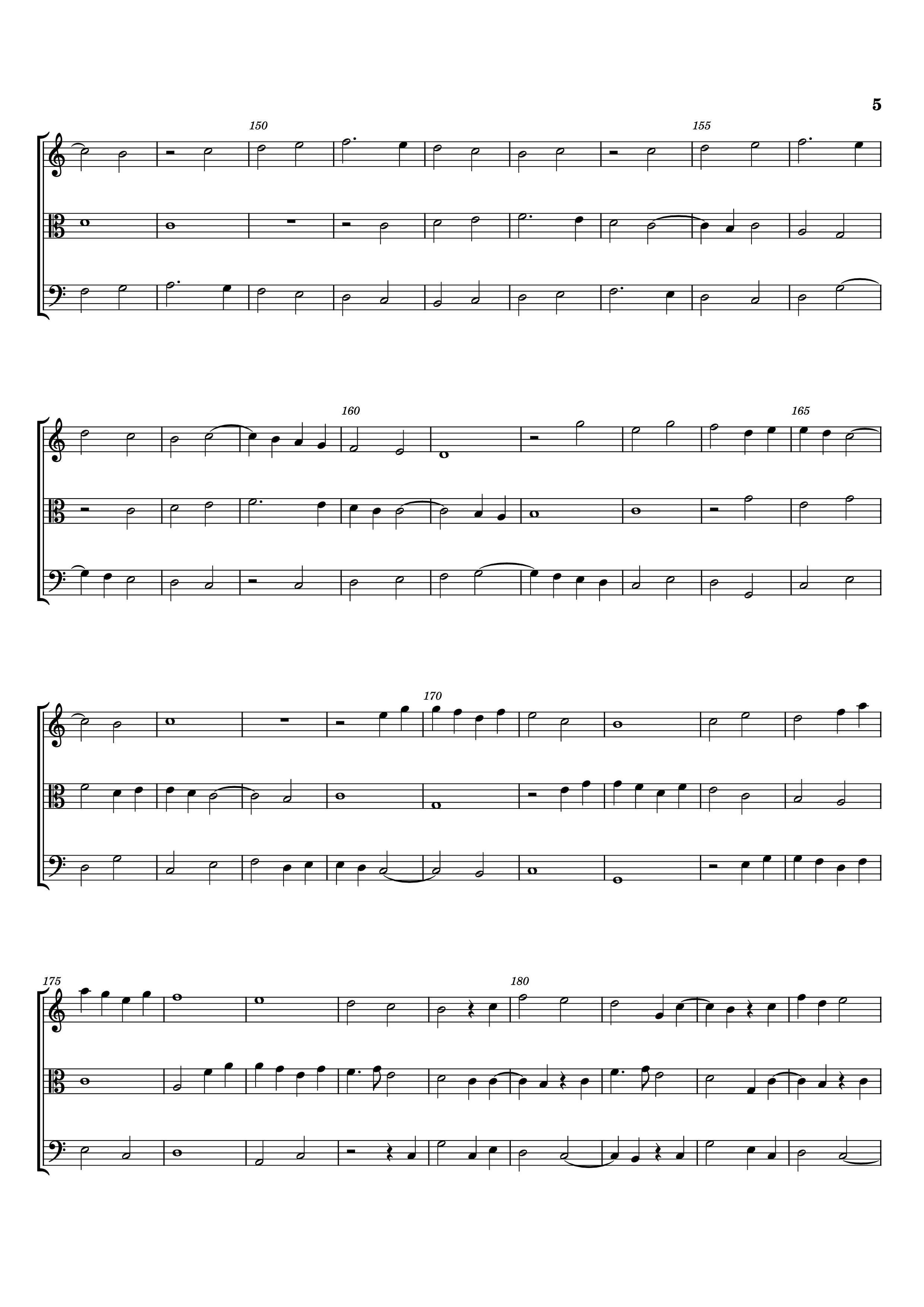 Page 5 of the piano sheet music PDF – Fantasia No. 4 Violin by William Byrd