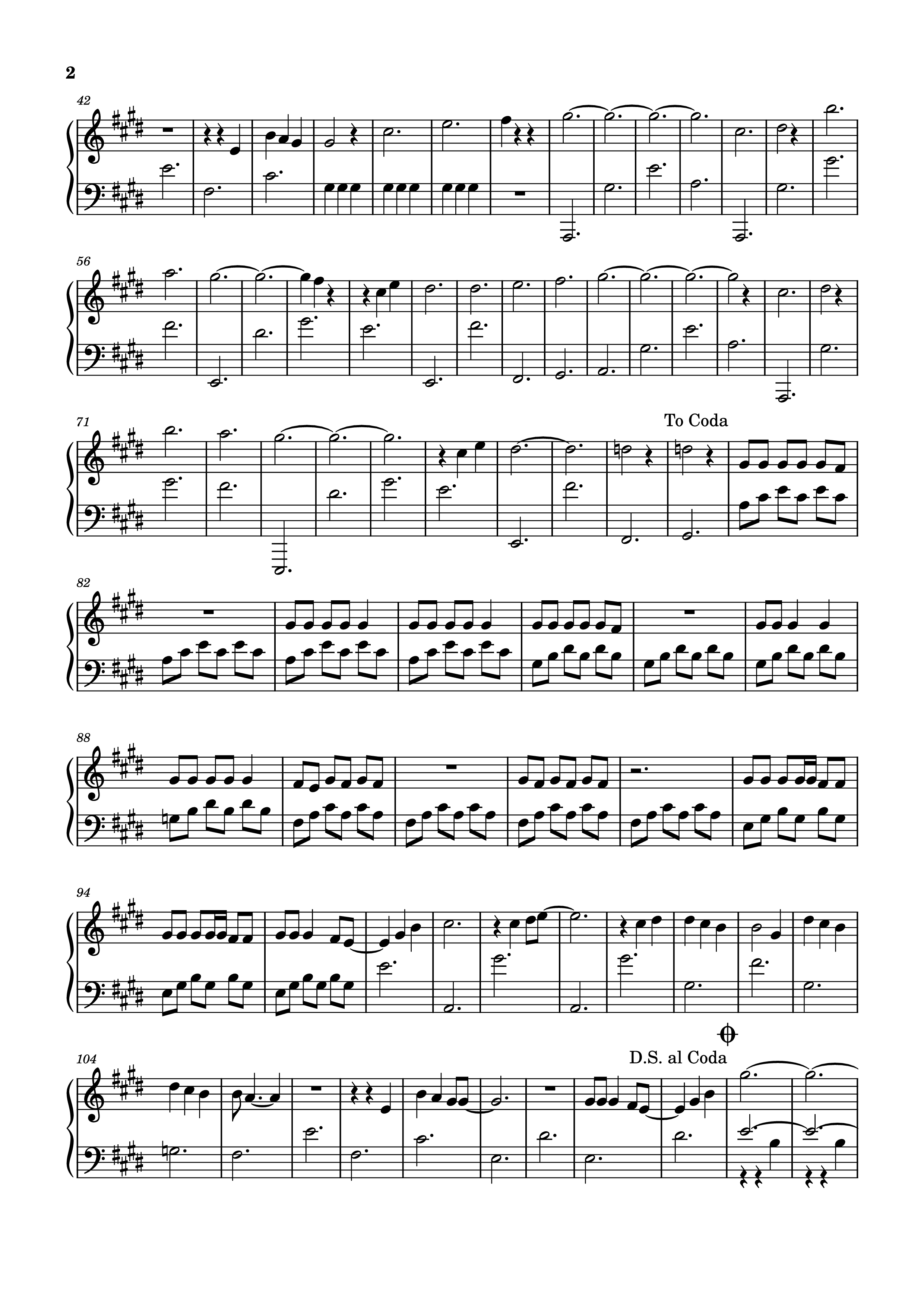 Page 2 of the piano sheet music PDF Piano – Golden hour Piano by Wesley Steenbergen