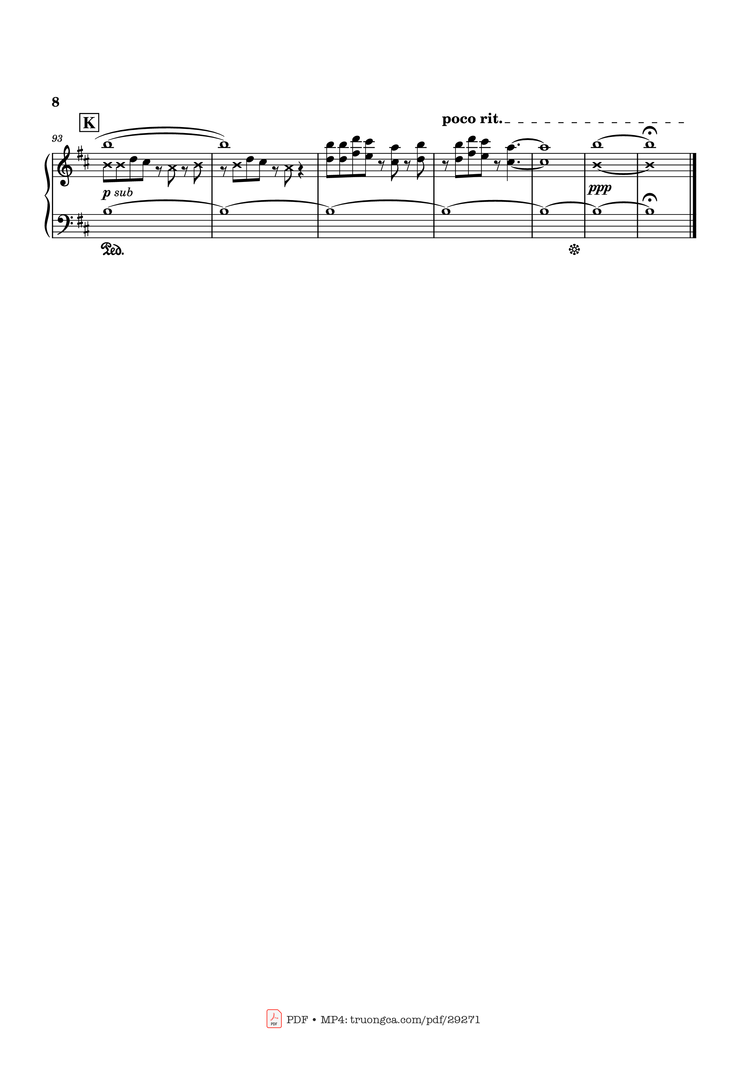Page 8 of the piano sheet music PDF Piano – To You, 2000... or...20000 Years From Now Piano by Original music by Linked Horizon