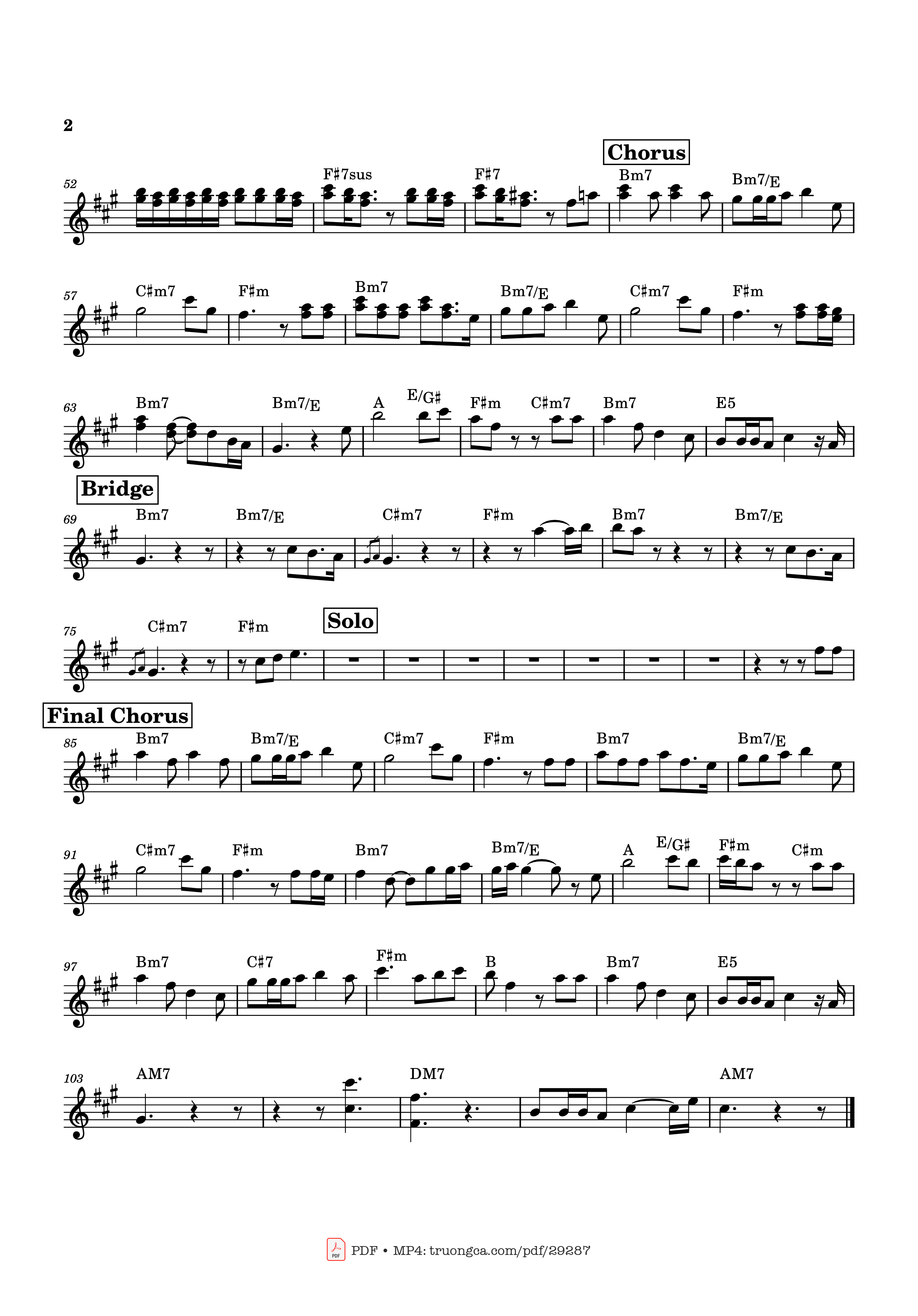 Page 2 of the piano sheet music PDF – Die with a Smile Violin by Original song by Bruno Mars and Lady Gaga