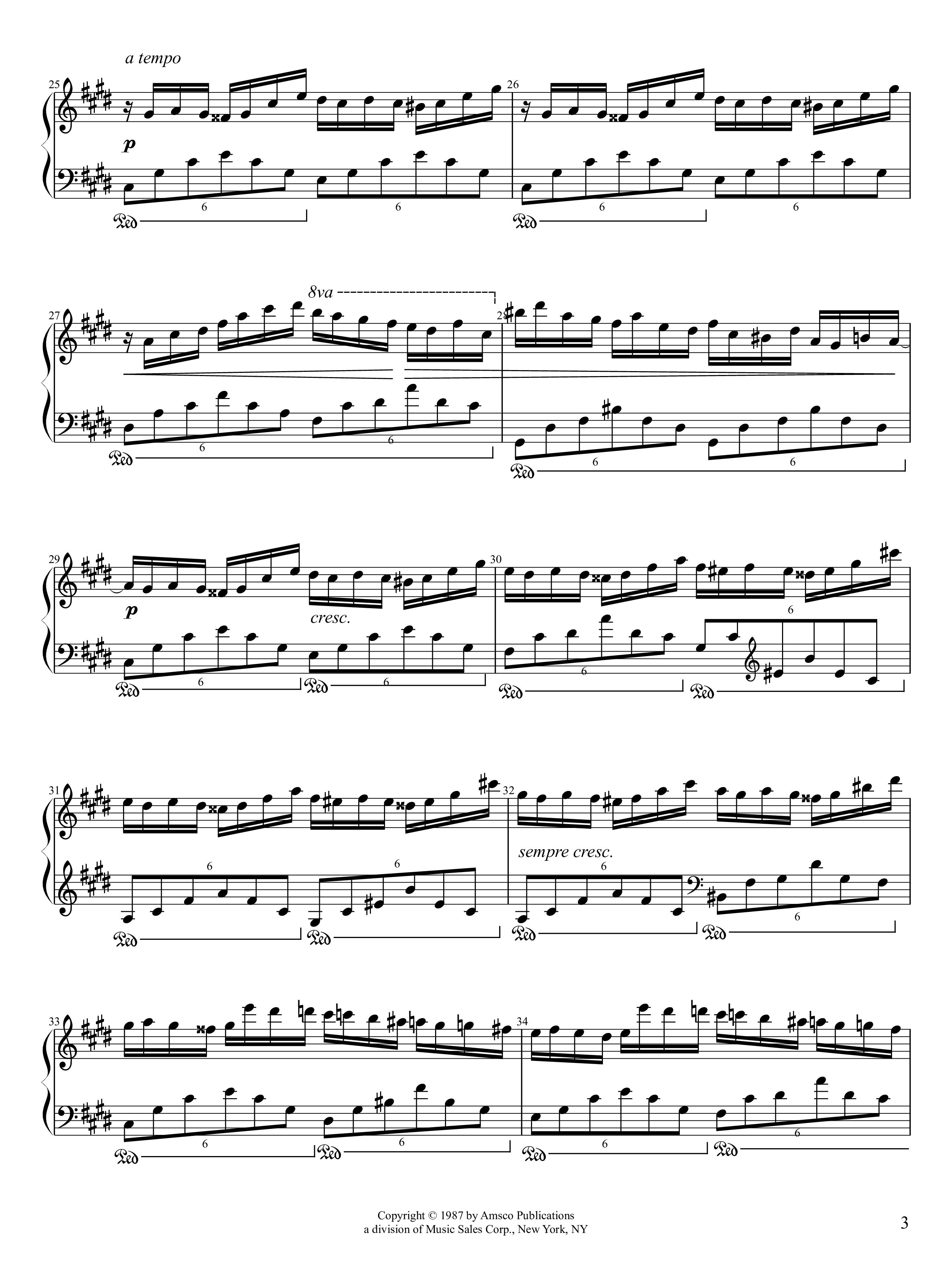 Page 3 of the piano sheet music PDF Piano – Fantaisie-Impromptu Piano by Frédéric Chopin