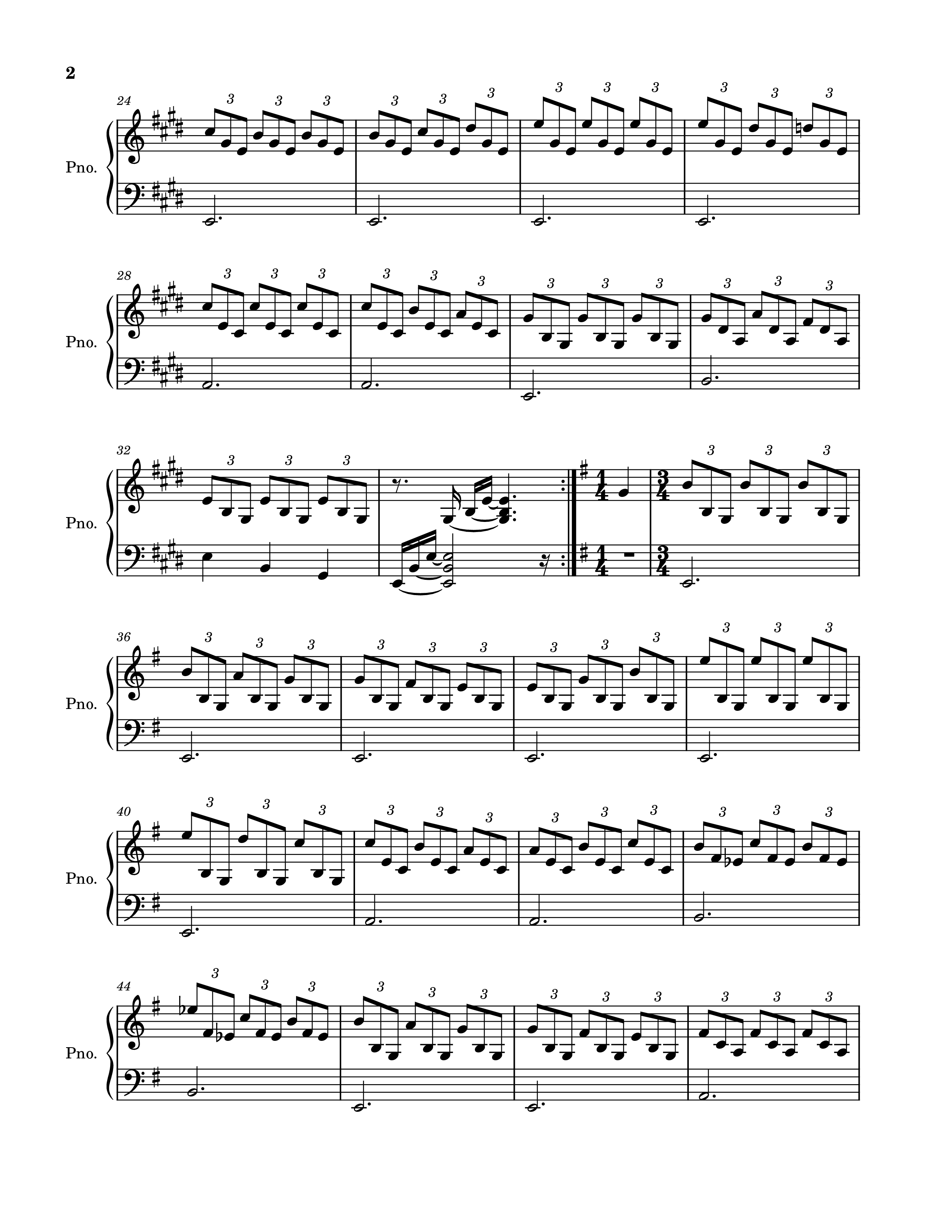 Page 2 of the piano sheet music PDF Piano – Romance d
