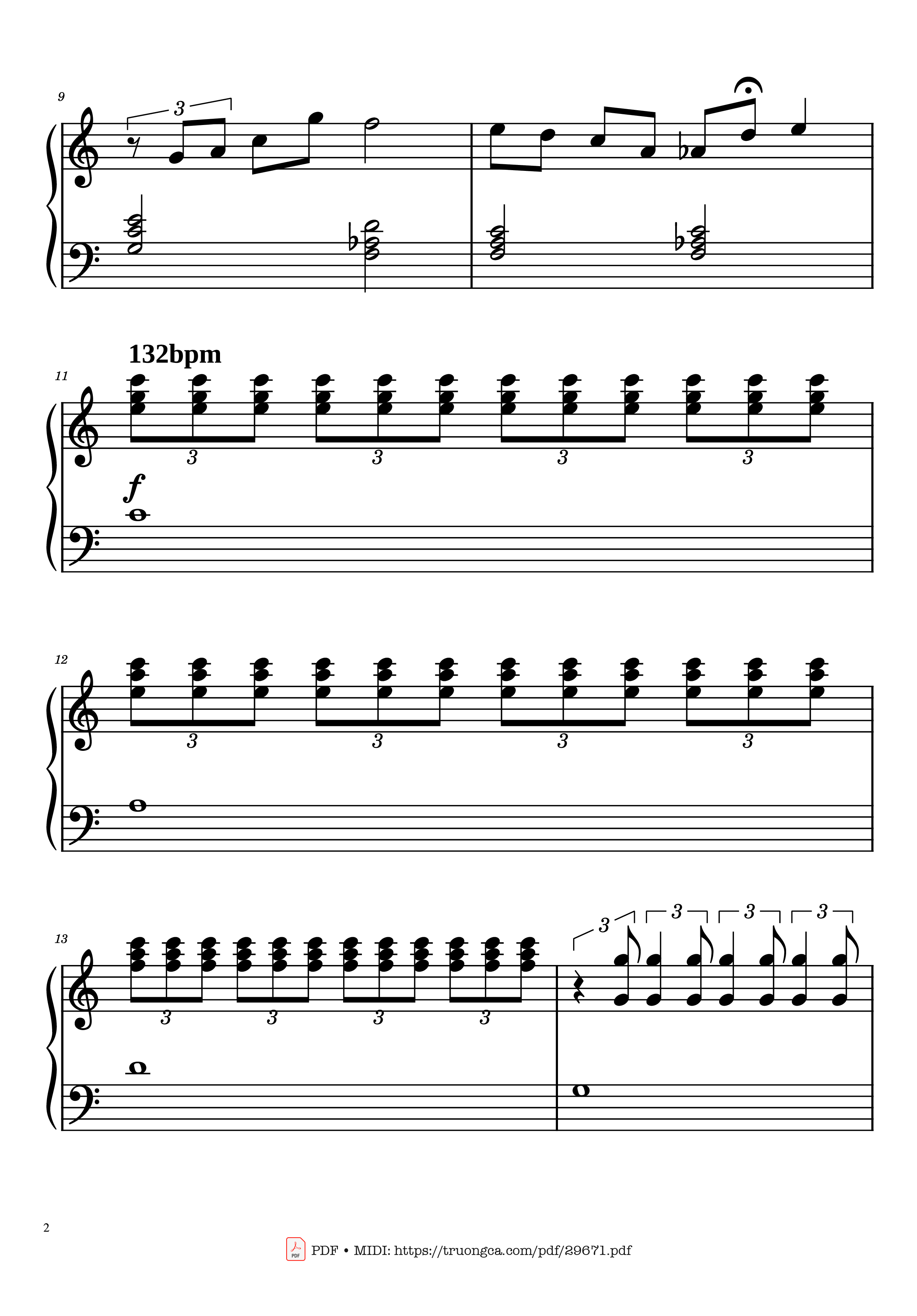 Page 2 of the piano sheet music PDF Piano – All I Want For Christmas Is You Piano Easy by Mariah Carey
