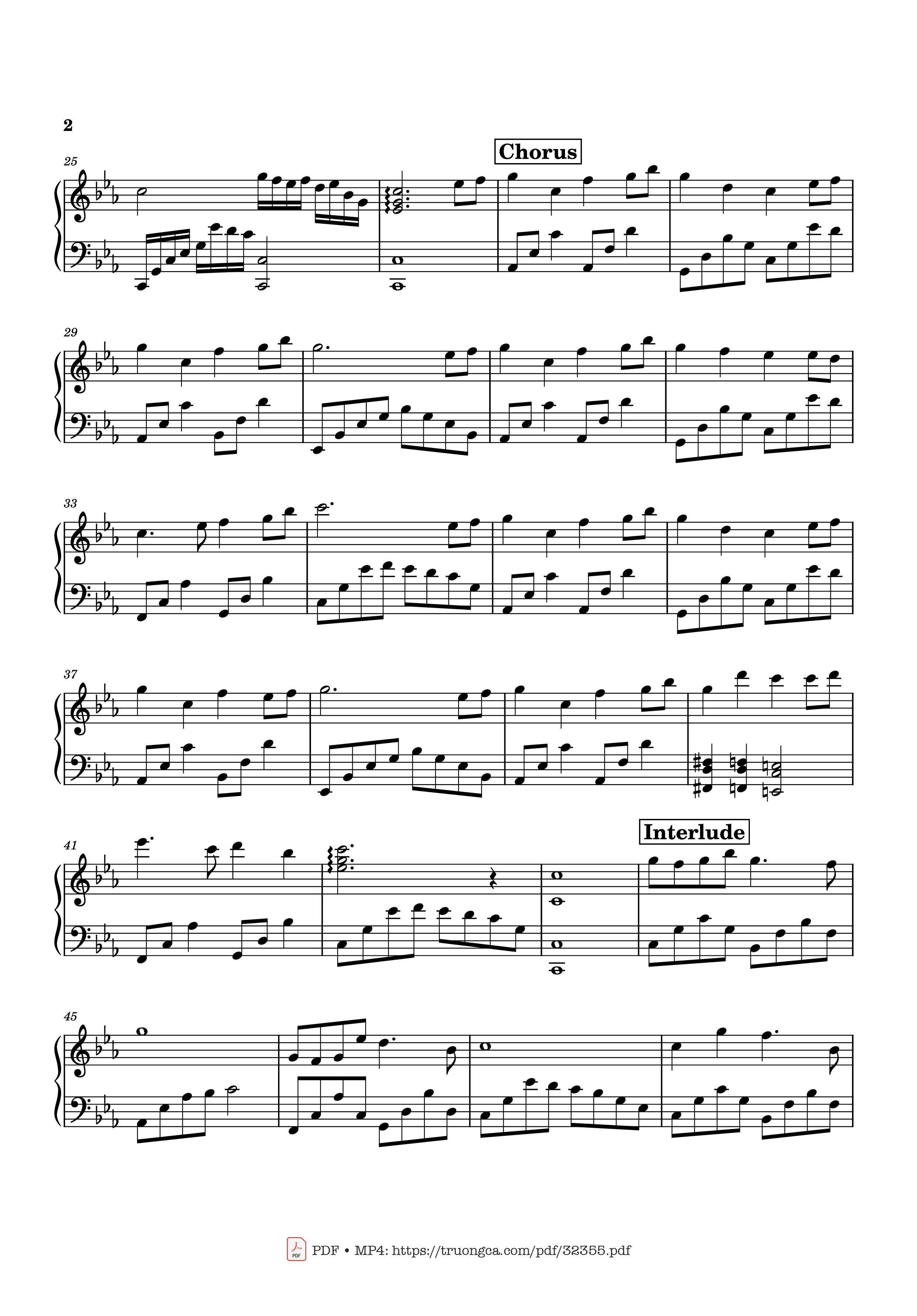 Page 2 of the piano sheet music PDF Piano – Nỗi Đau Giữa Hoà Bình Piano by Nguyễn Văn Chung