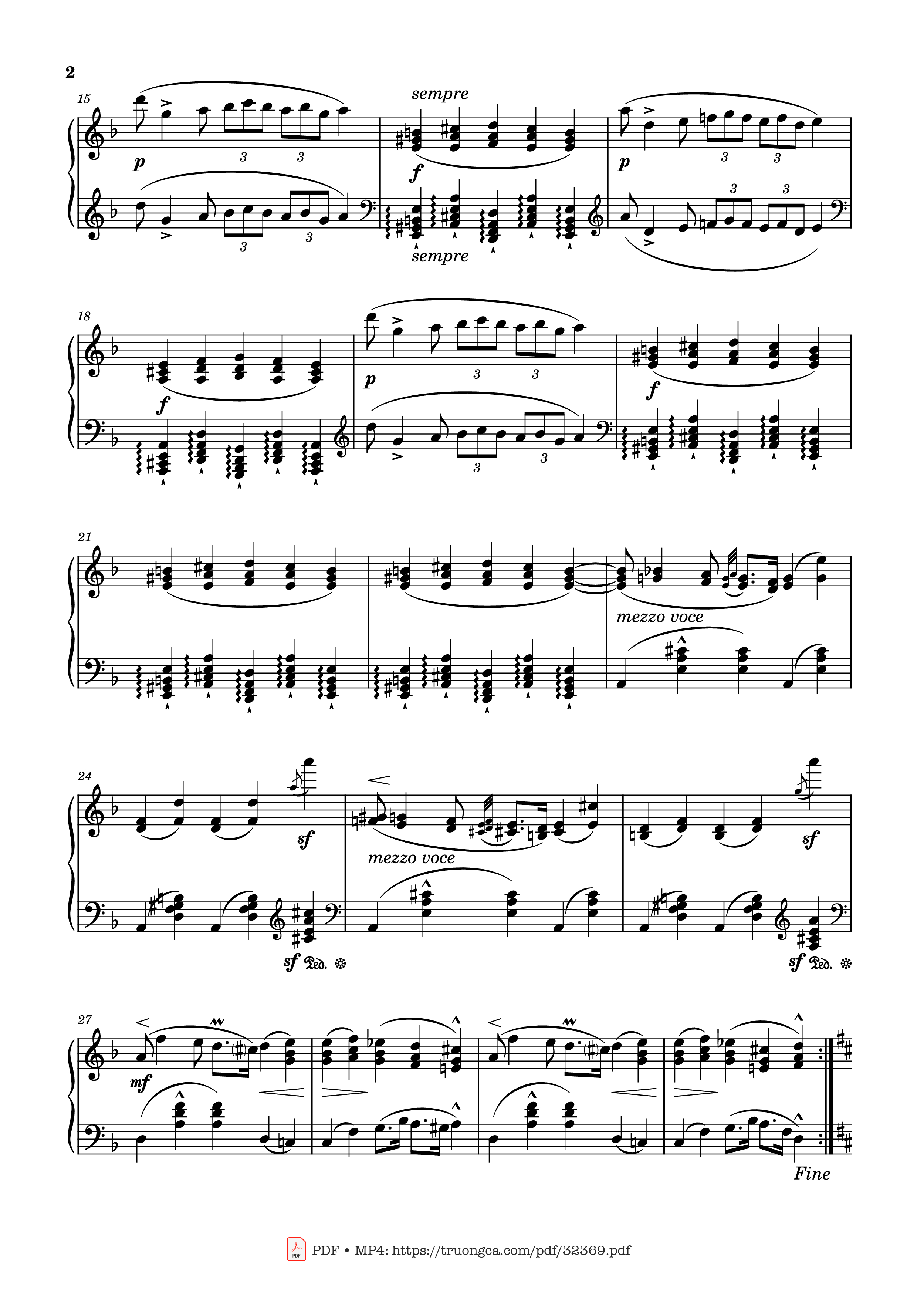 Page 2 of the piano sheet music PDF Piano – Zorcico in D Minor Piano by Charles-Valentin Alkan
