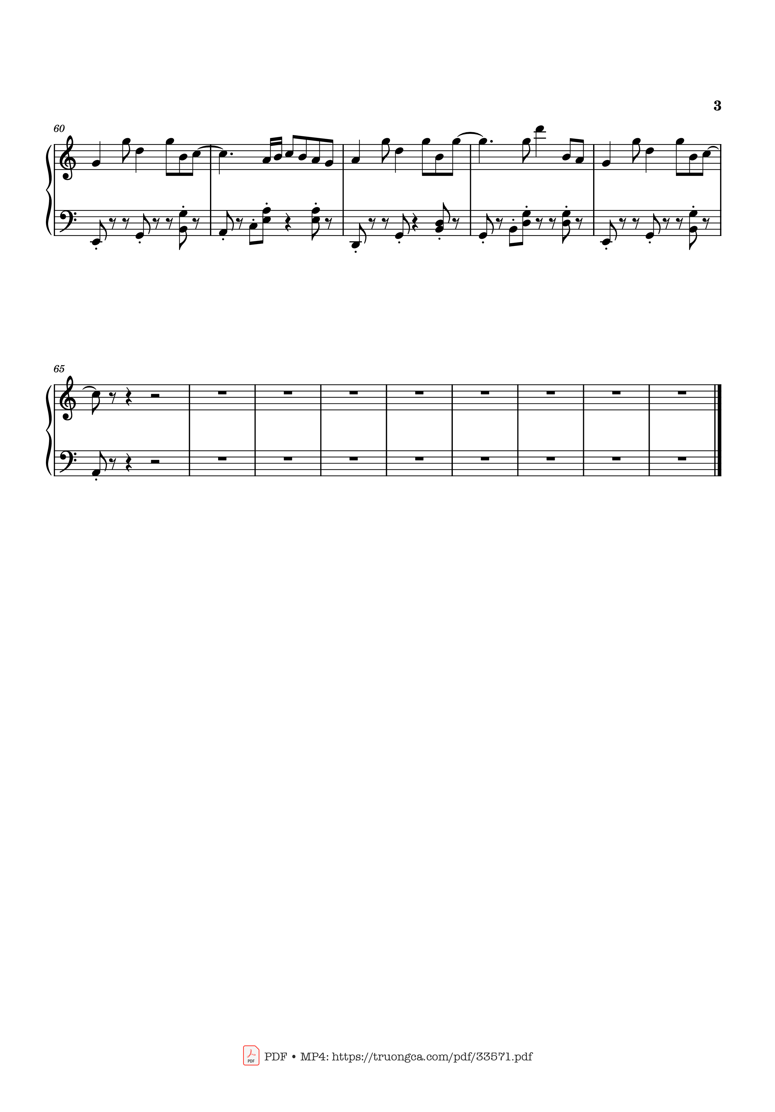 Page 3 of the piano sheet music PDF Piano – Buông Đôi Tay Nhau RA Piano by Sơn Tùng MTP