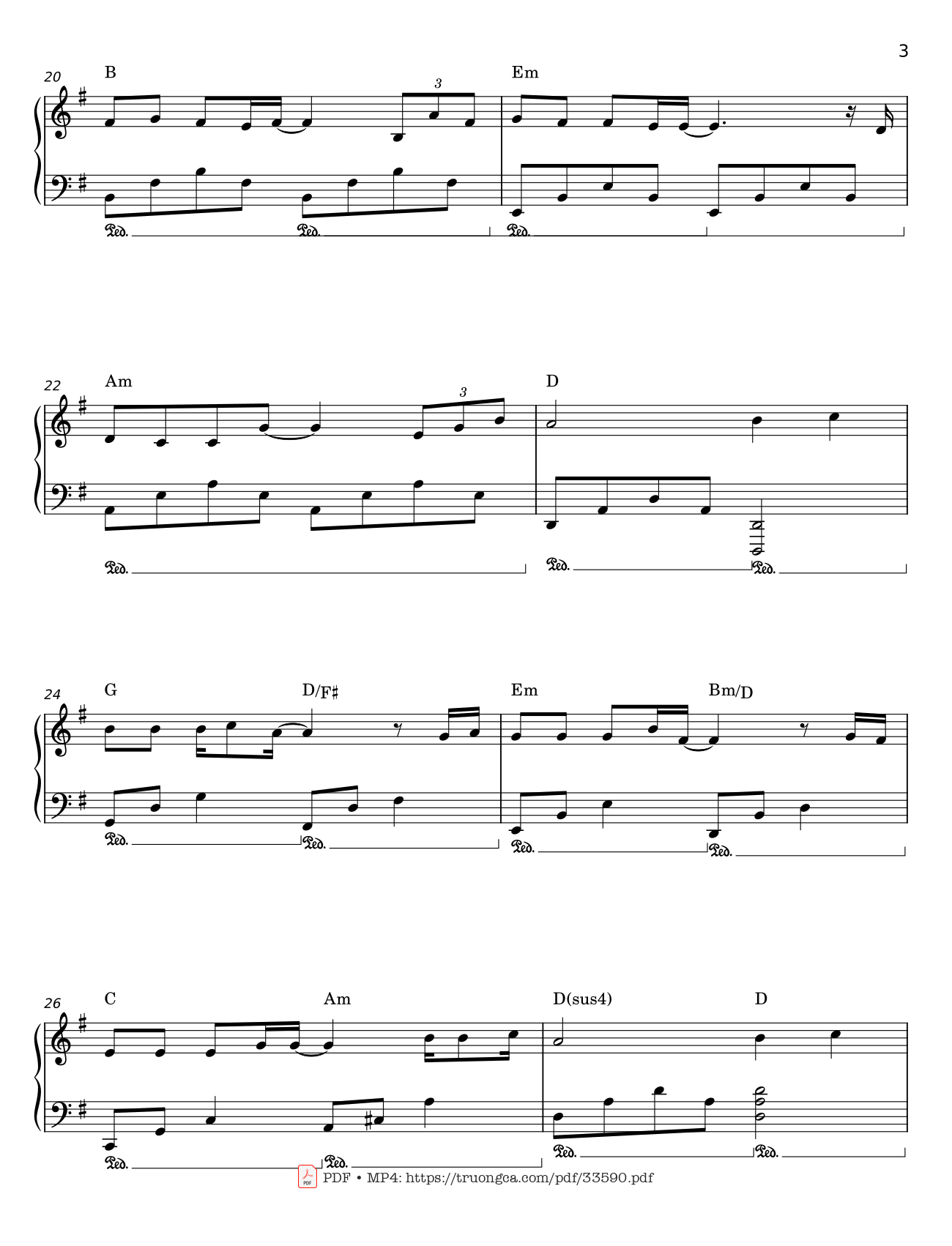 Page 3 of the piano sheet music PDF – Có nhau trọn đời Piano by Đức Trí