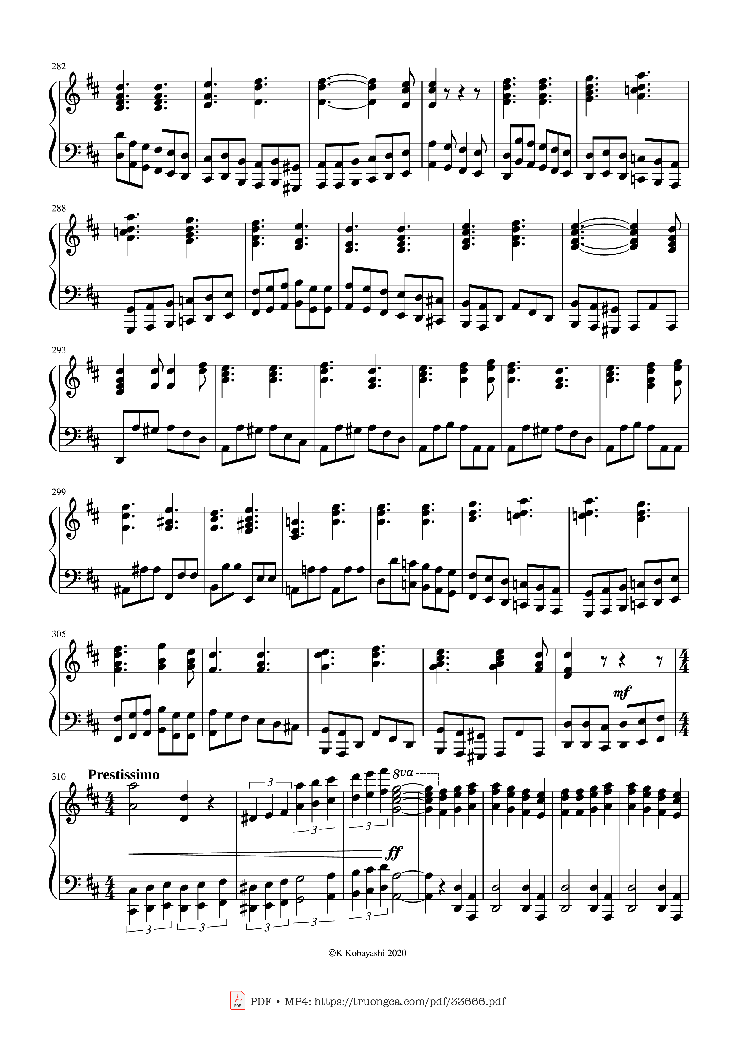 Page 13 of the piano sheet music PDF Piano – Beethoven Medley for classical Piano beginners by Ludwig van Beethoven