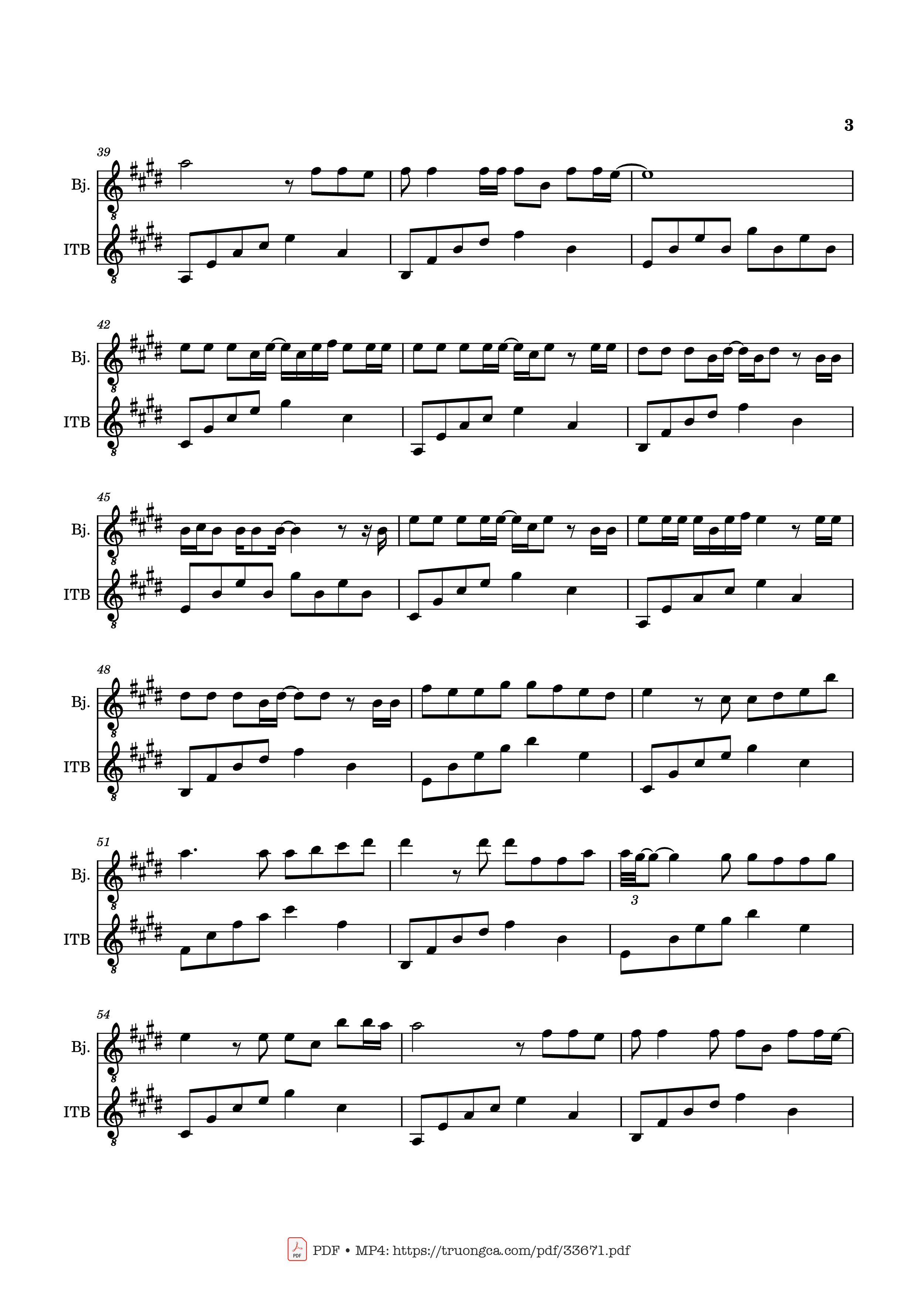 Page 3 of the piano sheet music PDF – Autumn In Melbourne (Mùa Thu ở Melbourne) Piano by 余光中