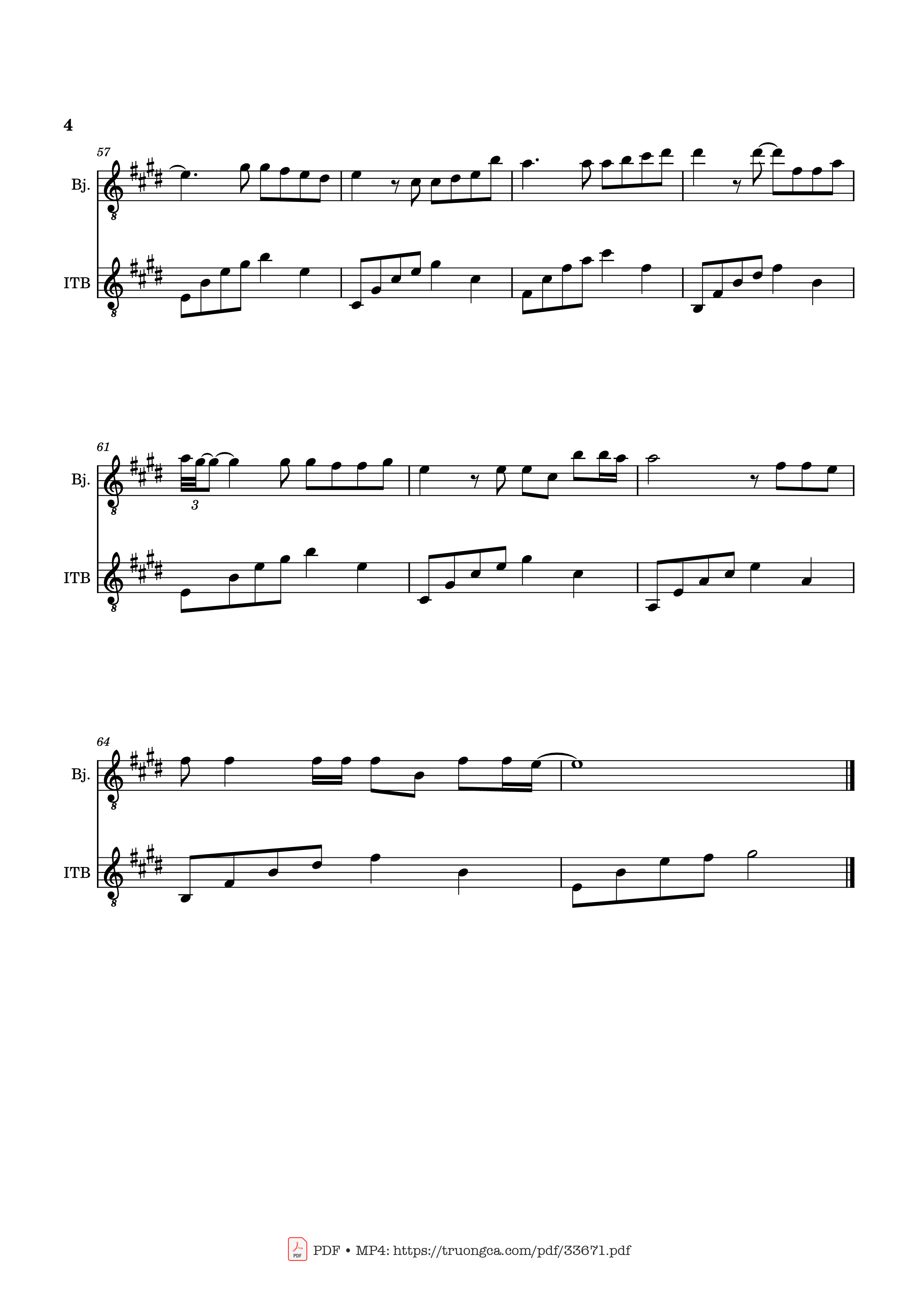 Page 4 of the piano sheet music PDF – Autumn In Melbourne (Mùa Thu ở Melbourne) Piano by 余光中