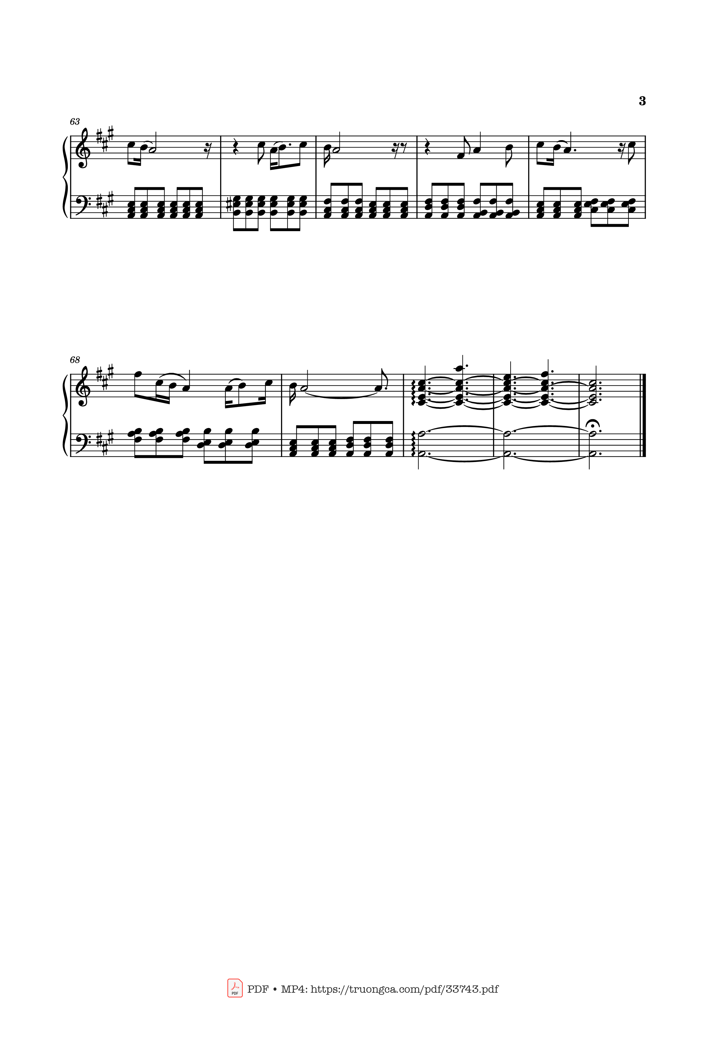 Page 3 of the piano sheet music PDF – Please Come Home For Christmas Piano by Eagles