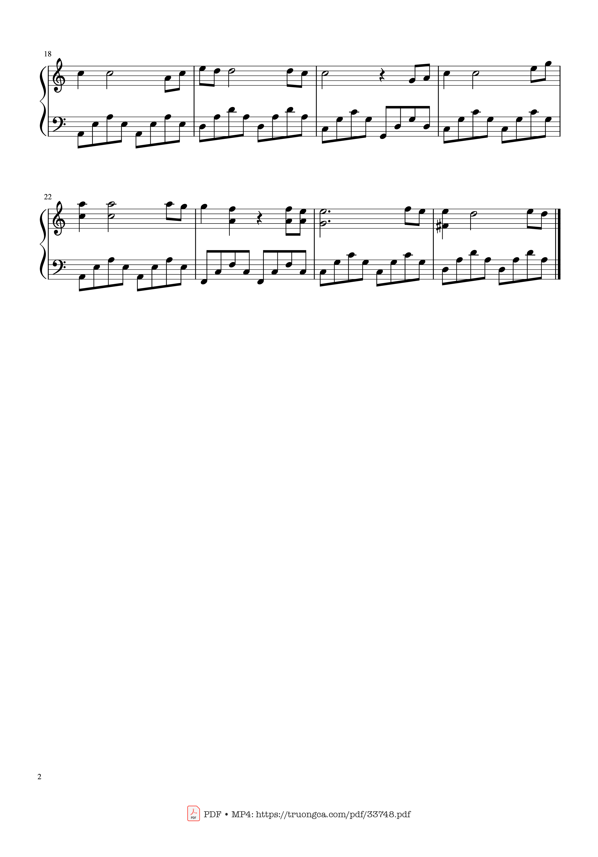 Page 2 of the piano sheet music PDF Piano – Sailing Piano by Rod Stewart
