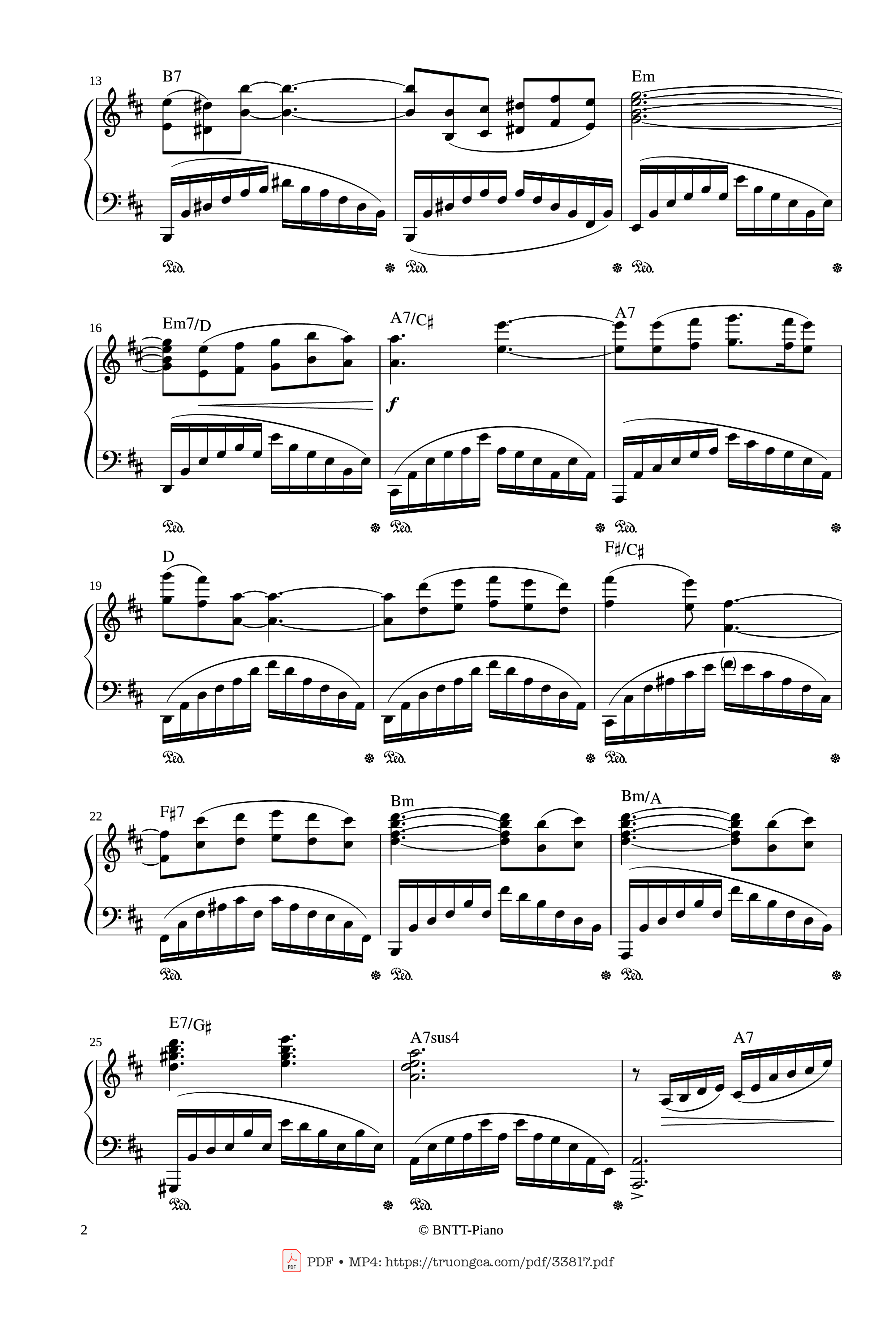 Page 2 of the piano sheet music PDF Piano – AUTUMN STORY - Le Piano Sur La Vague Piano by PAUL MAURIAT