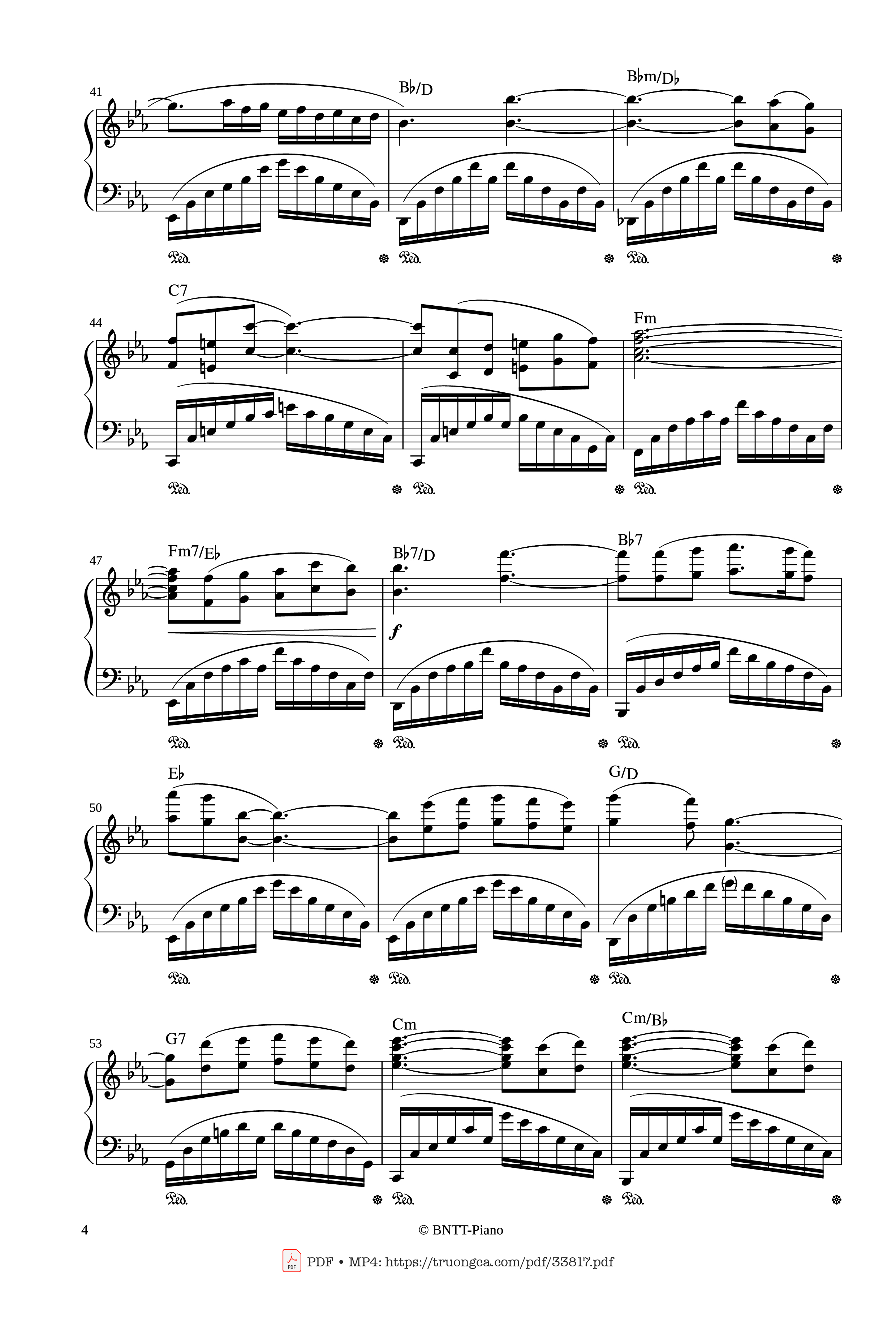 Page 4 of the piano sheet music PDF Piano – AUTUMN STORY - Le Piano Sur La Vague Piano by PAUL MAURIAT