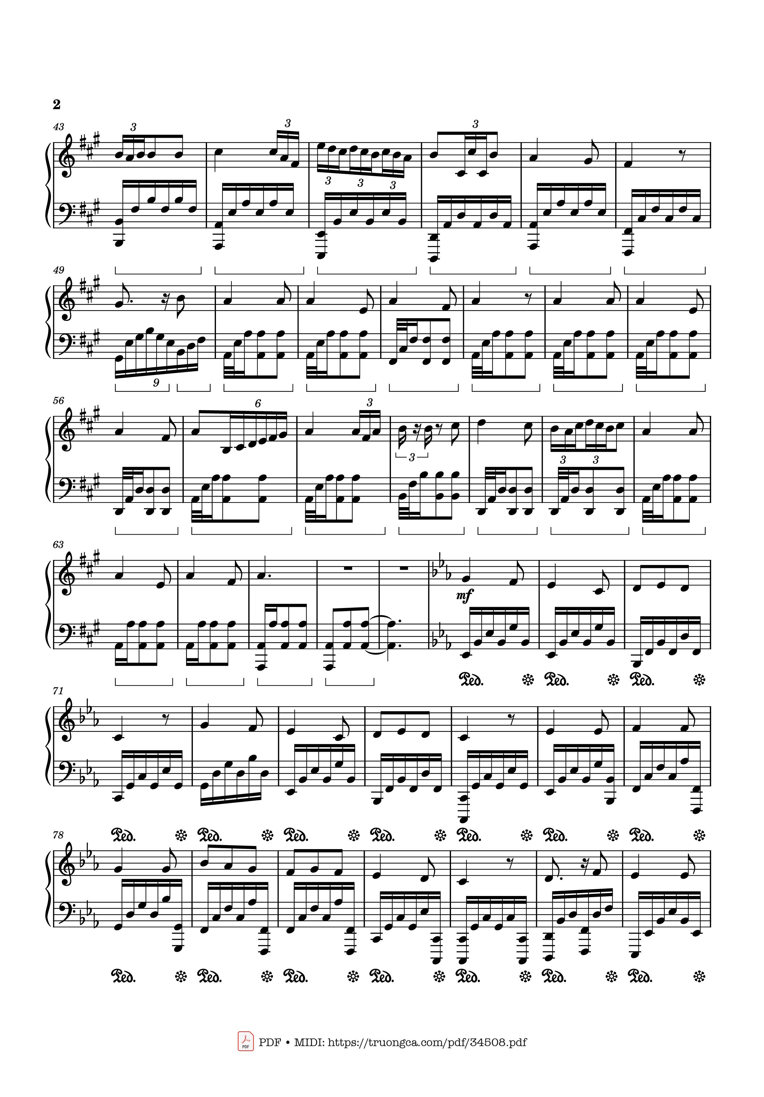 Page 2 of the piano sheet music PDF Piano – We Three Kings Piano Easy by John Henry Hopkins