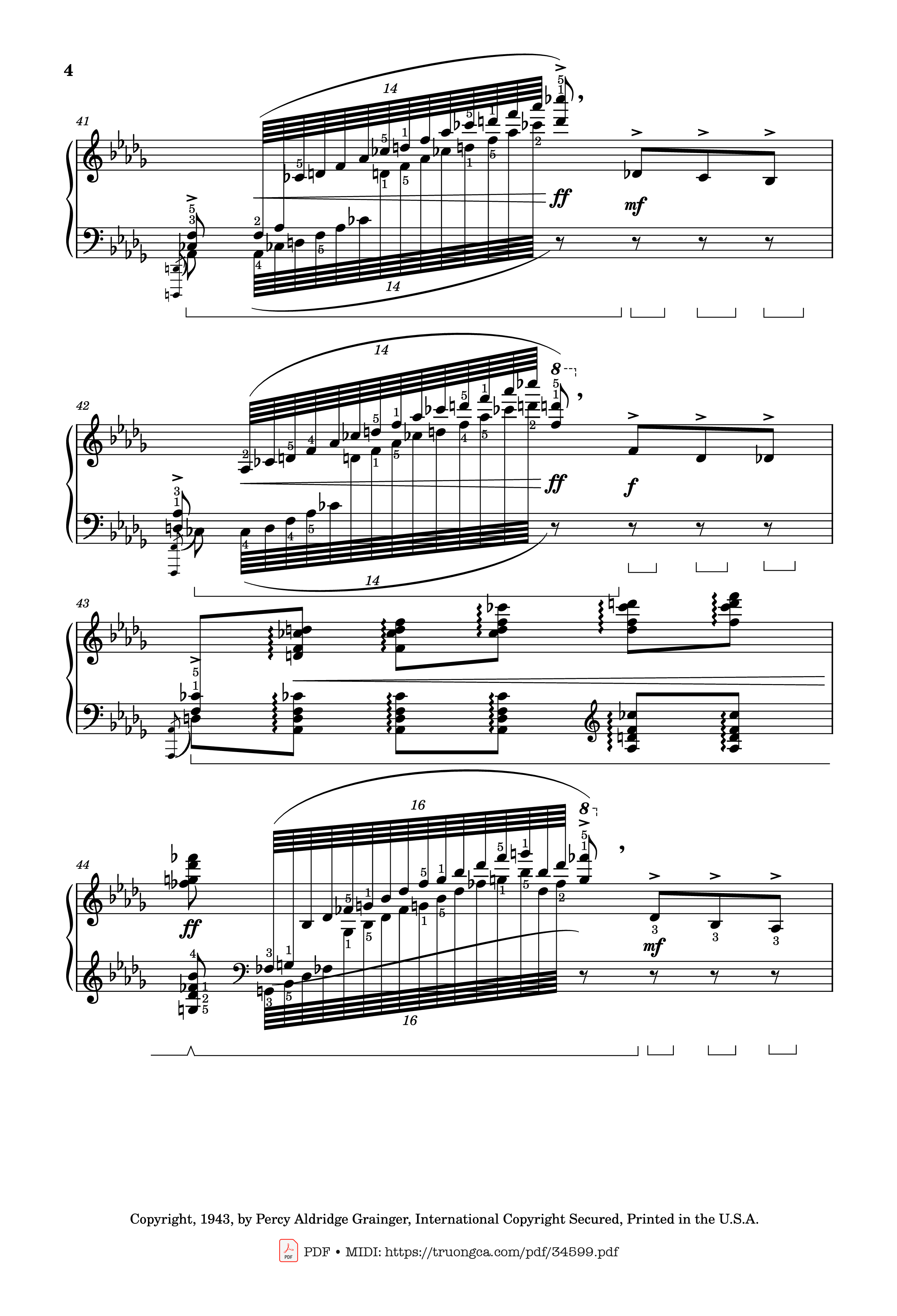 Page 4 of the piano sheet music PDF Piano – Tchaikovsky