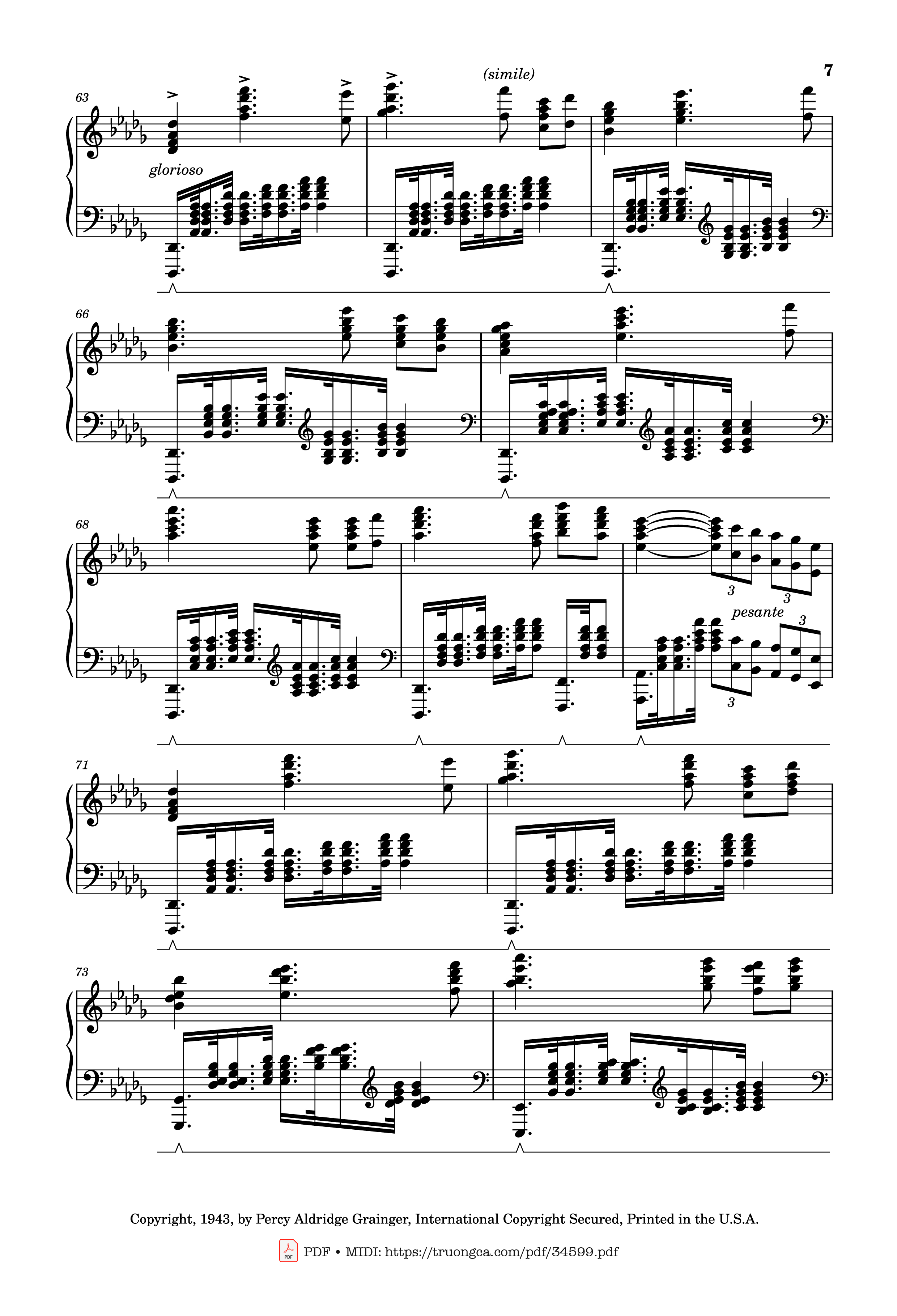 Page 7 of the piano sheet music PDF Piano – Tchaikovsky