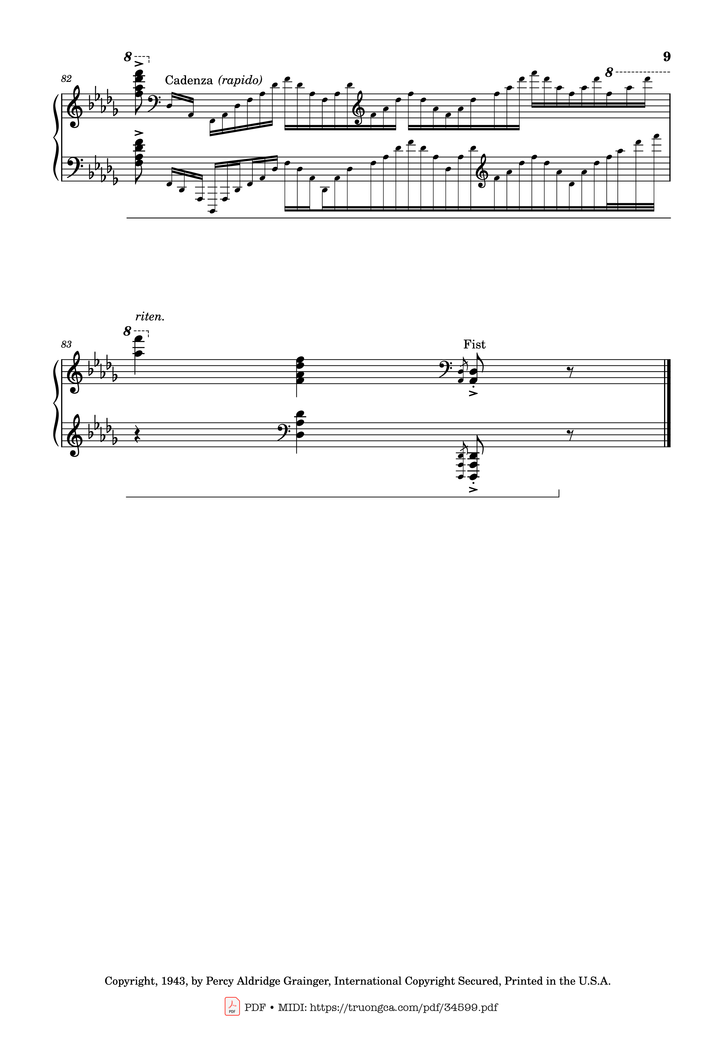 Page 9 of the piano sheet music PDF Piano – Tchaikovsky