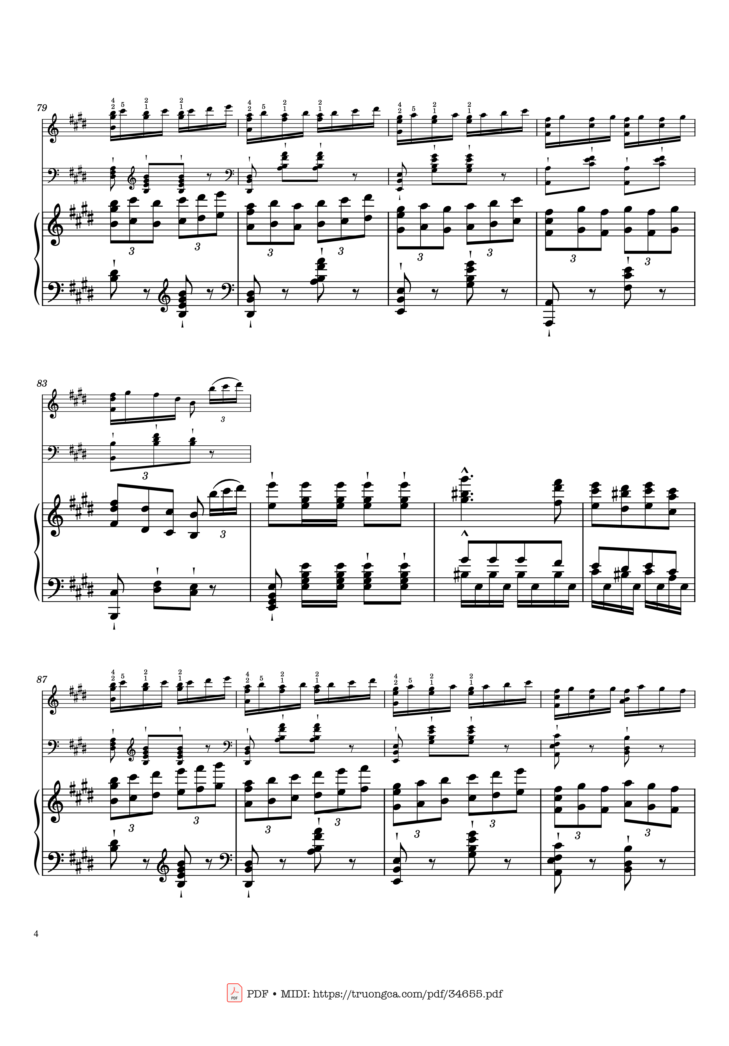 Page 4 of the piano sheet music PDF Piano – William Tell Overture Piano by Gioachino Rossini