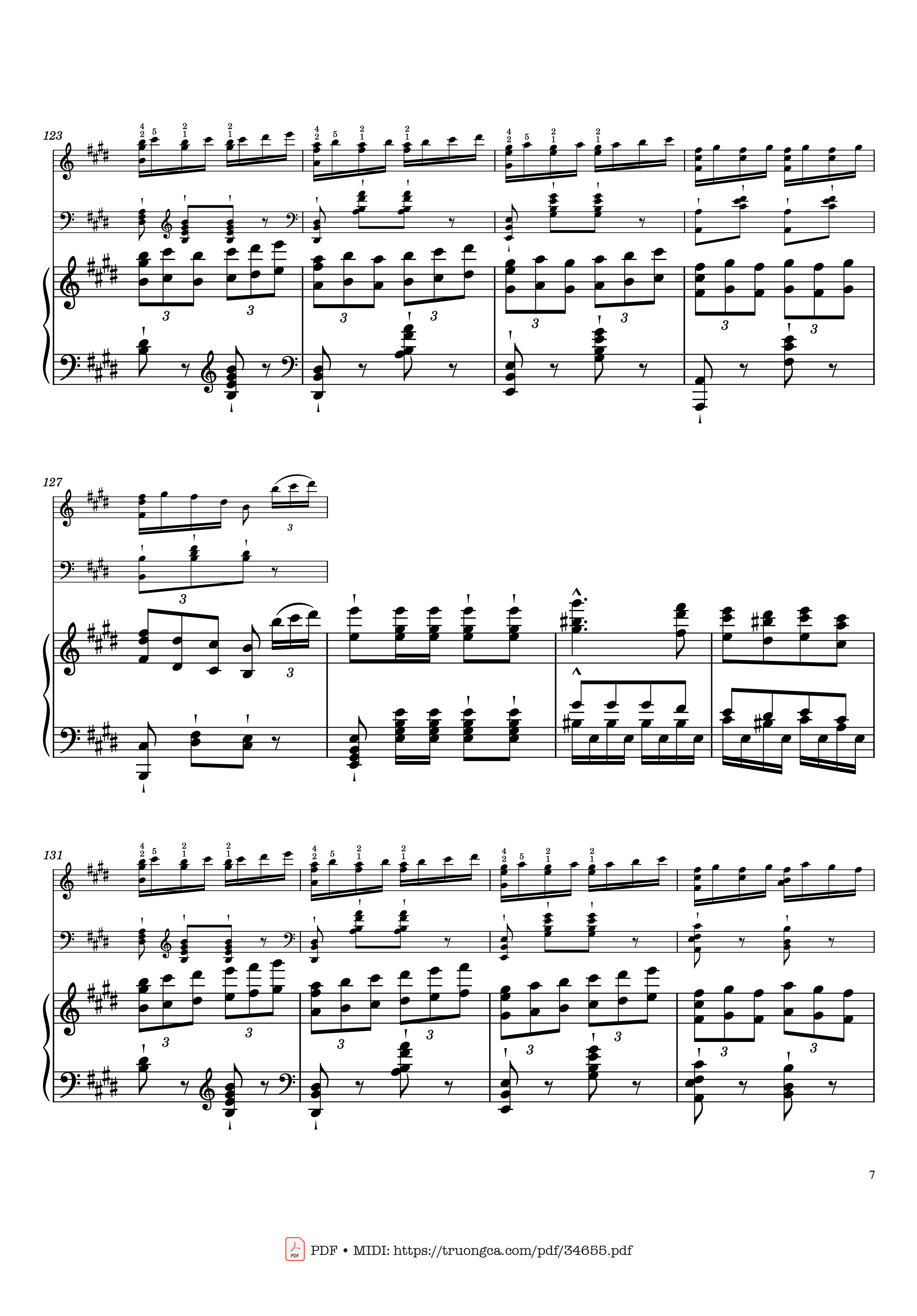 Page 7 of the piano sheet music PDF Piano – William Tell Overture Piano by Gioachino Rossini