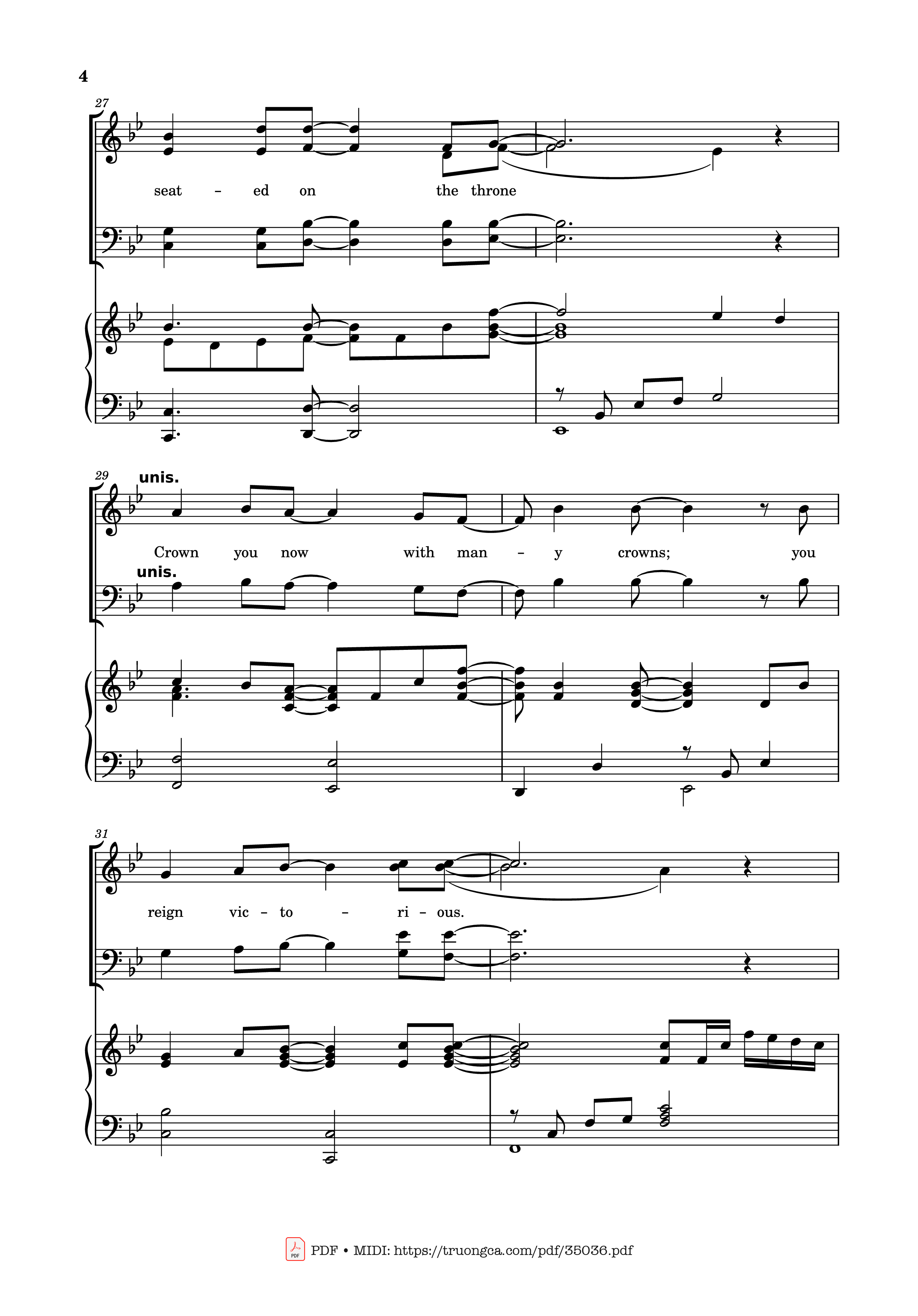 Page 4 of the piano sheet music PDF Piano – Worthy is the Lamb Piano by DARLENE ZSCHECH