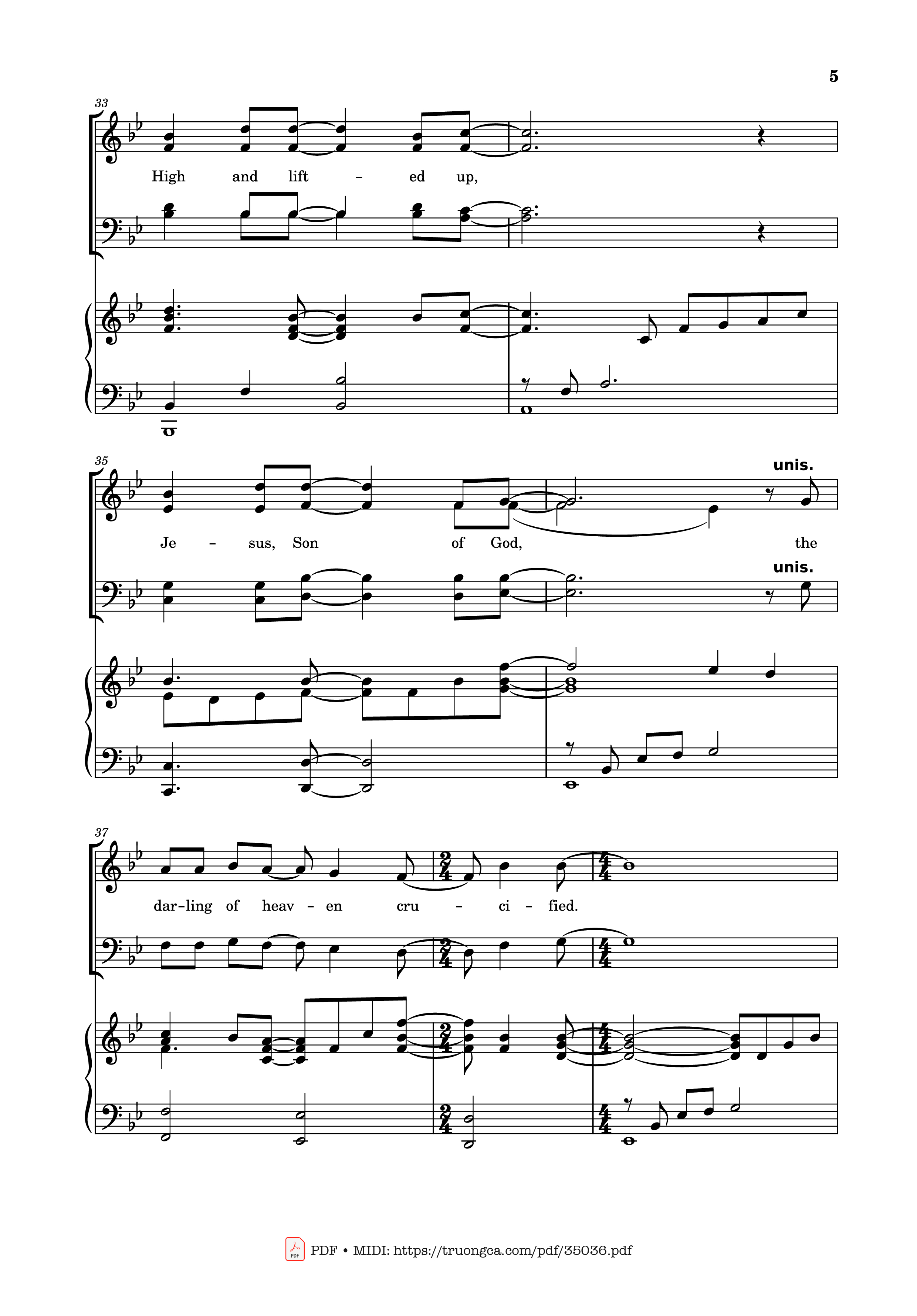Page 5 of the piano sheet music PDF Piano – Worthy is the Lamb Piano by DARLENE ZSCHECH