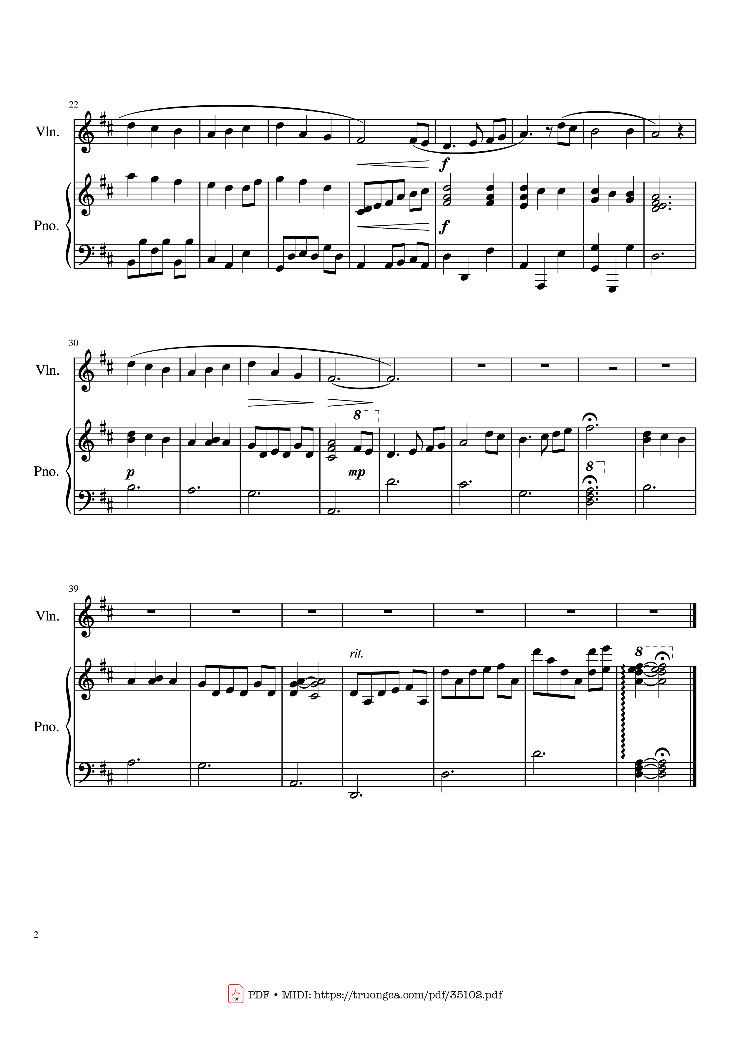 Page 2 of the piano sheet music PDF Piano – The First Noel Violin & Piano by Traditional English