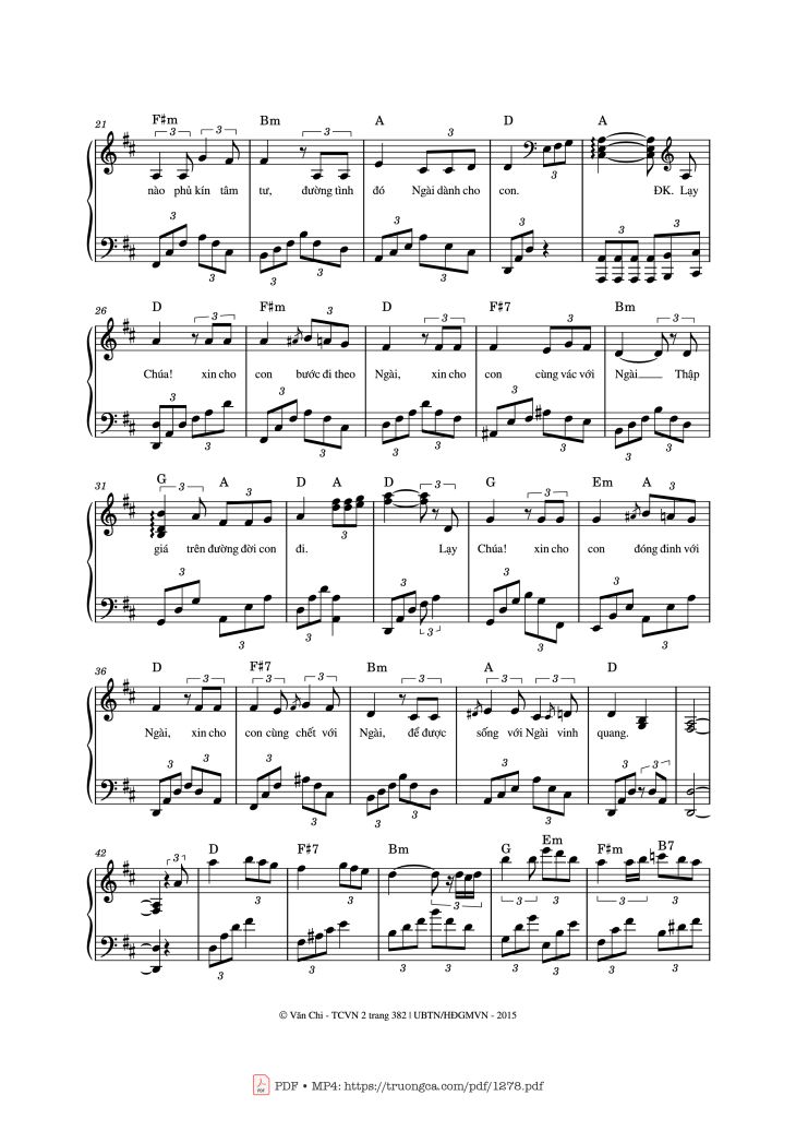 Lạy Chúa, con đường nào Chúa đã đi qua, Trang 2