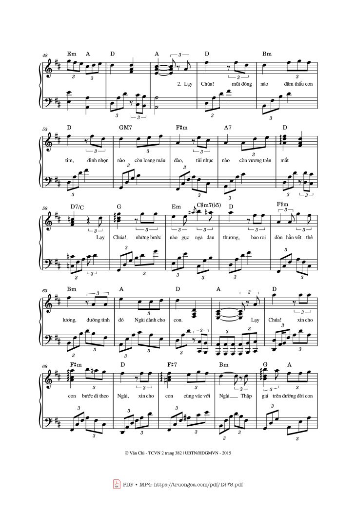 Lạy Chúa, con đường nào Chúa đã đi qua, Trang 3