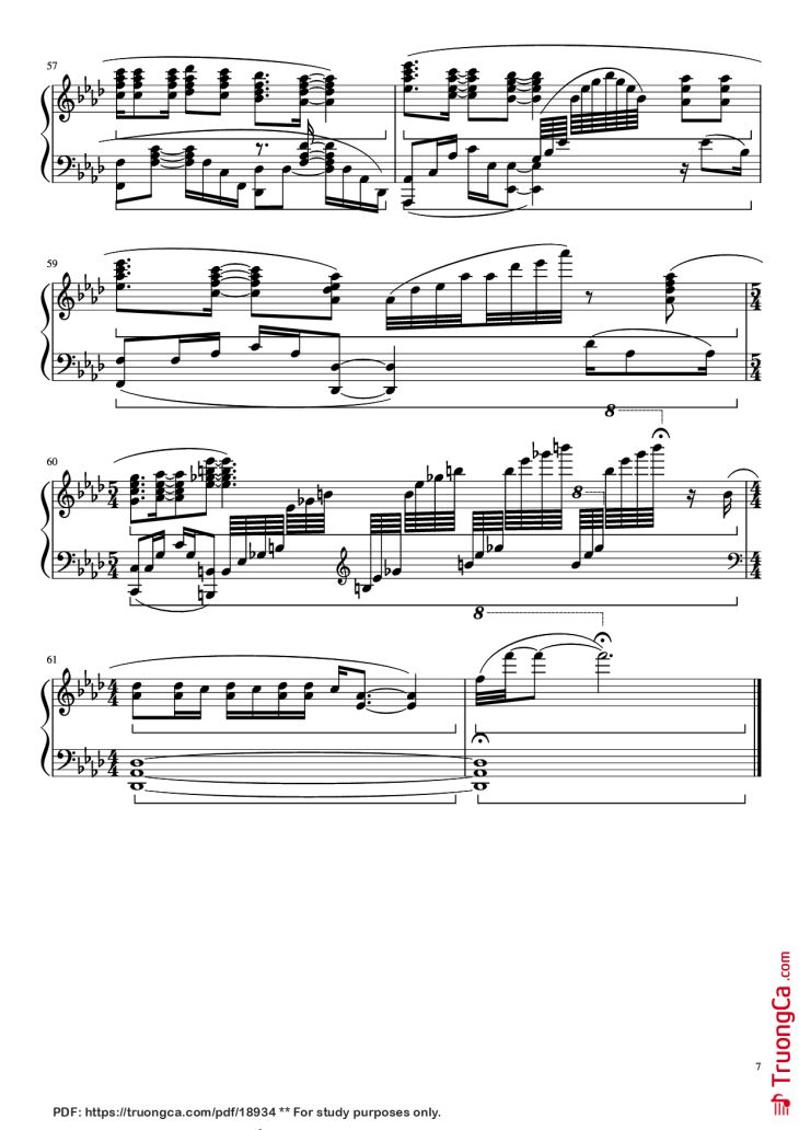 Page 7 of the piano sheet music PDF Piano – Let It Go (Disney