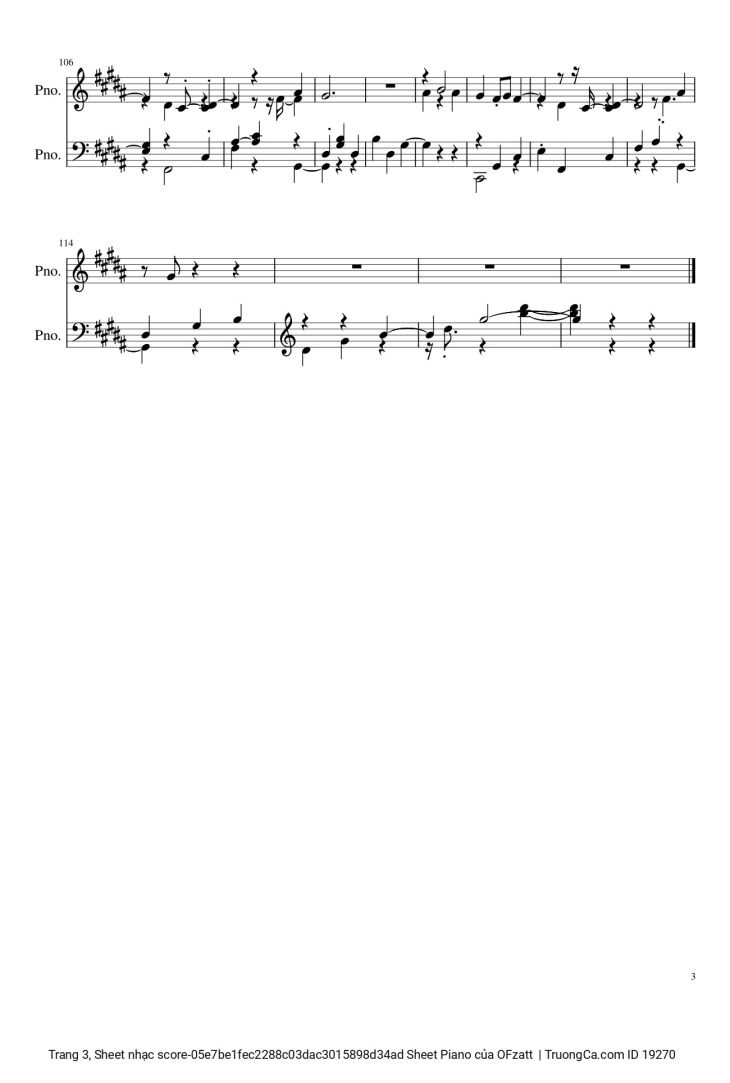 Page 3 of the piano sheet music PDF – Có Tất Cả Nhưng Thiếu Anh Sheet Piano by OFzatt