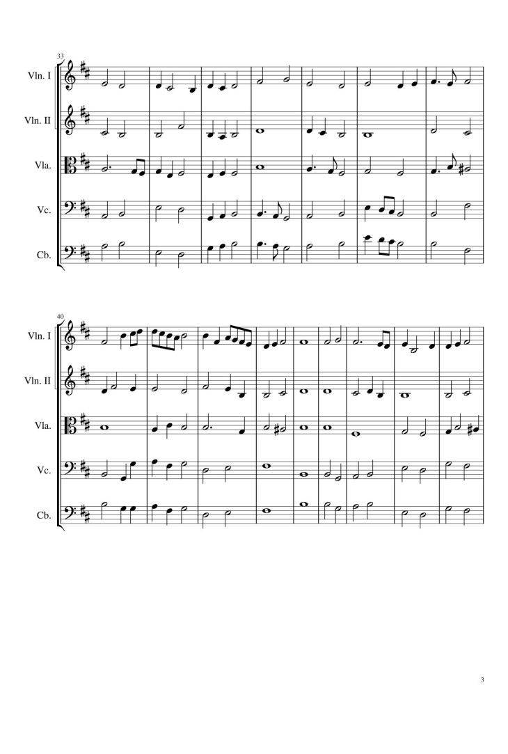 Page 3 of the piano sheet music PDF – Anima Christi Sheet Violin by Agawozniak555