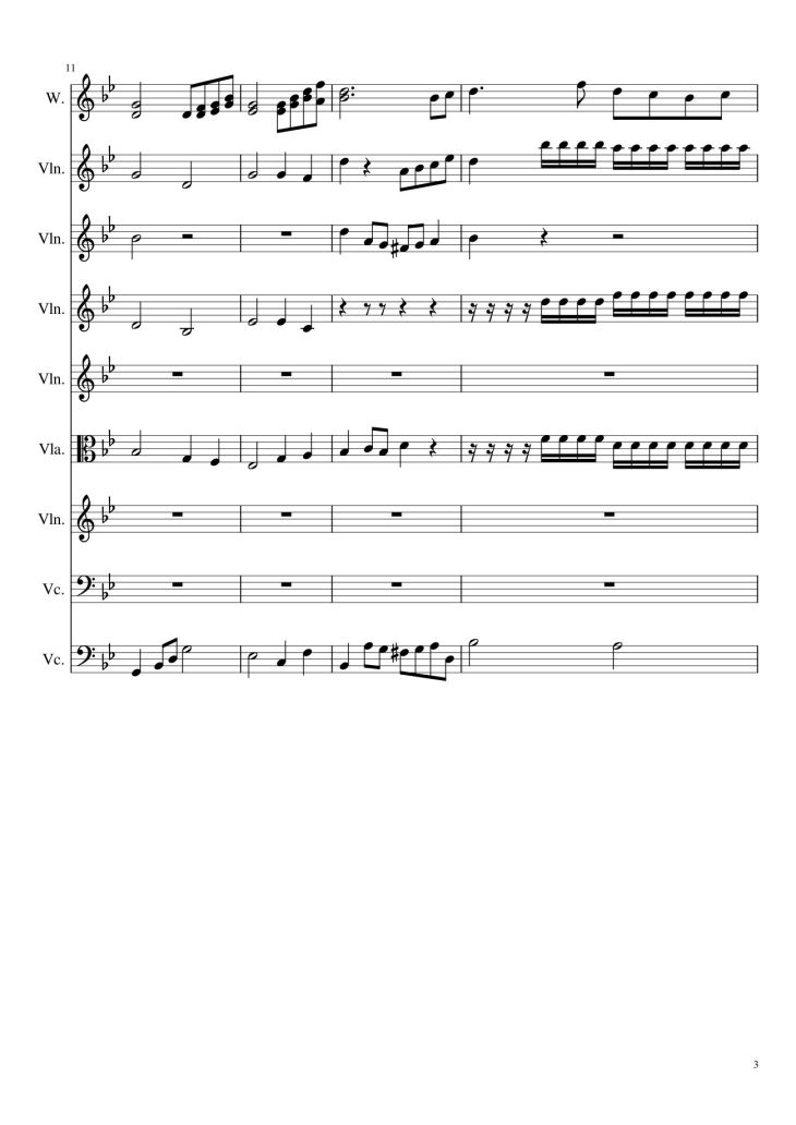 Page 3 of the piano sheet music PDF – Cao Cung lên, Sheet hợp xướng Violin by Hoài Đức