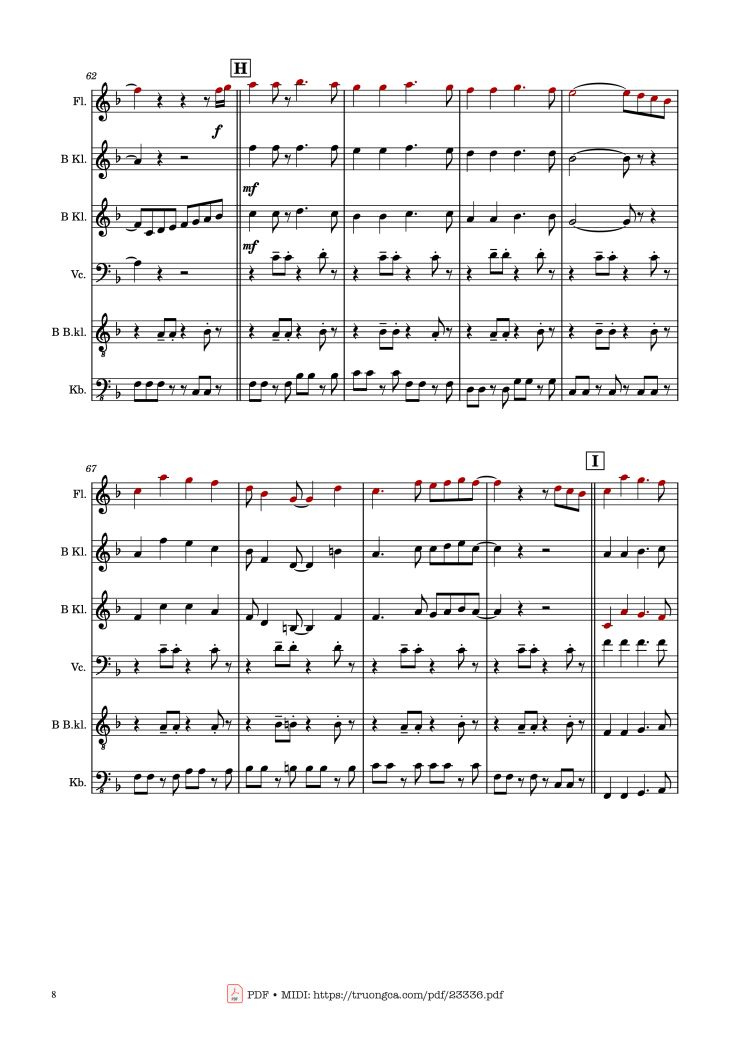 Page 8 of the piano sheet music PDF – Mary