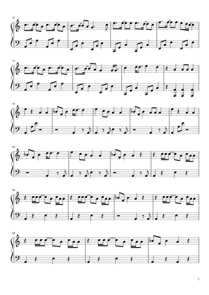 Key C major A minor C Am Arr Verona, Trang 3